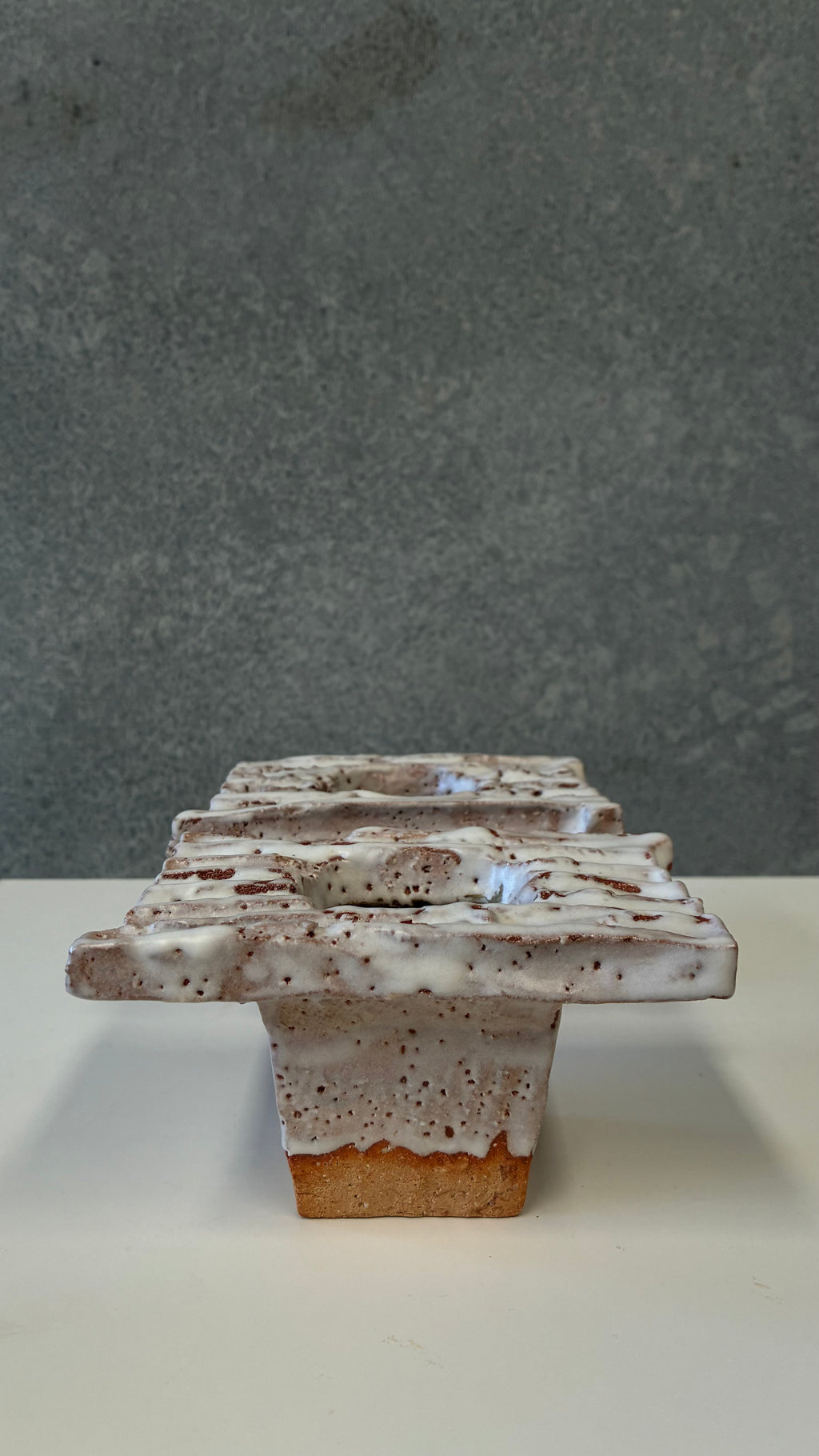 Pair of Japanese Studio Pottery Sculptural Vessels