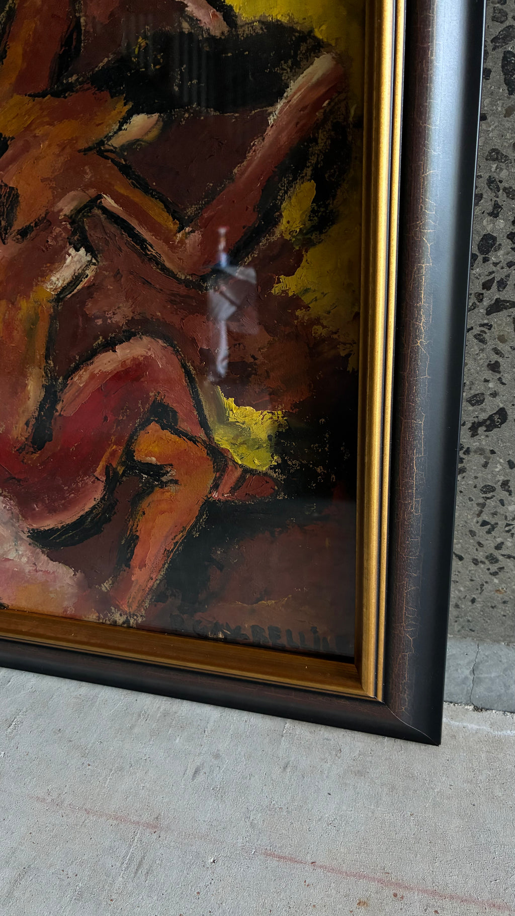 French Modernist Nude OIl Painting 1930s