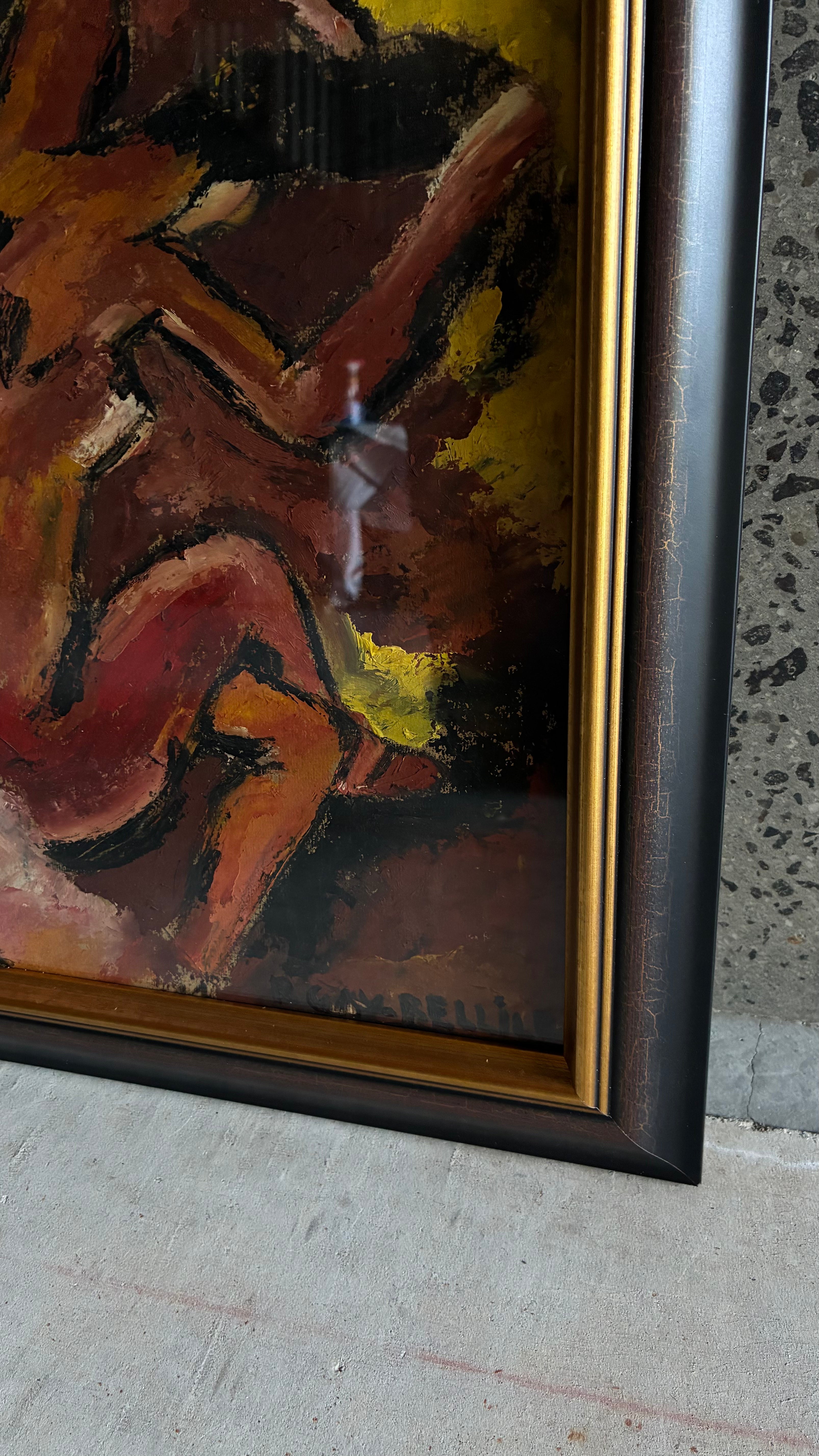 French Modernist Nude OIl Painting 1930s