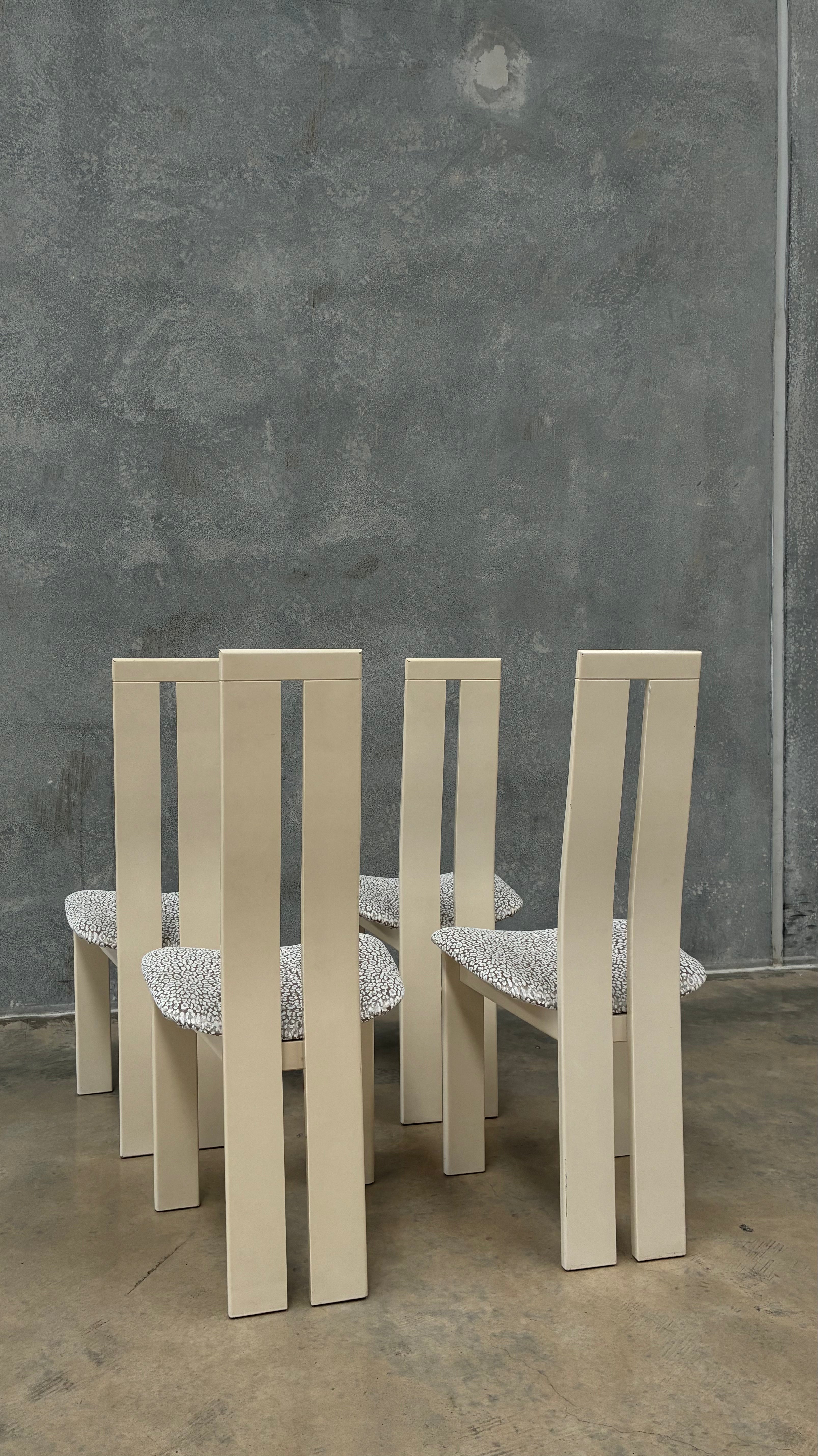 Pietro Costantini Dining Chairs Italy 1980s (set of four)