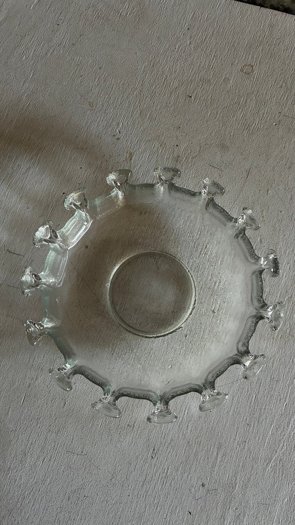 HUMPPILA FINLAND GLASS CENTREPIECE 1970S