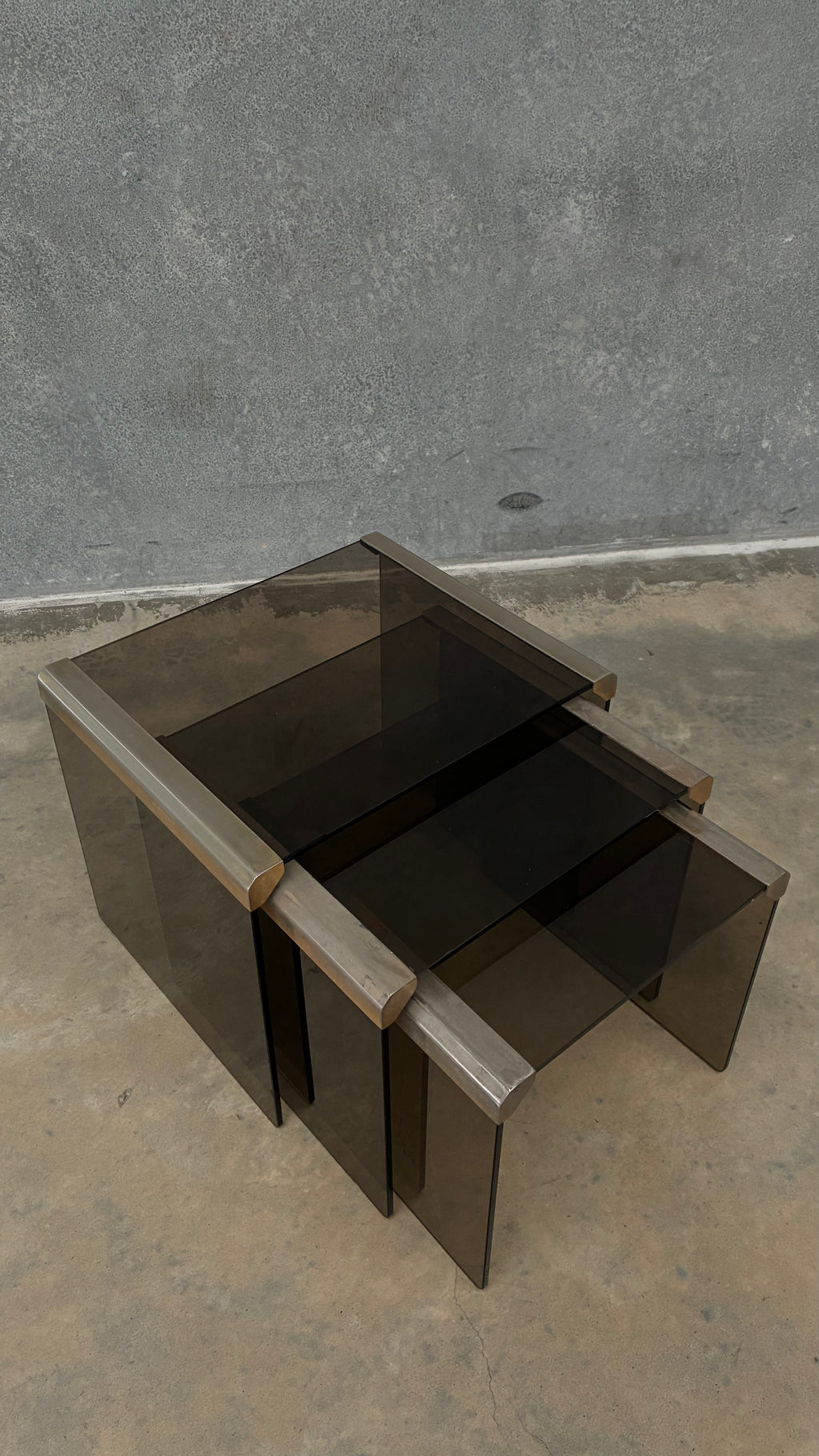 Set of Three Gallotti and Radice T35 Nesting tables Italy 1970s