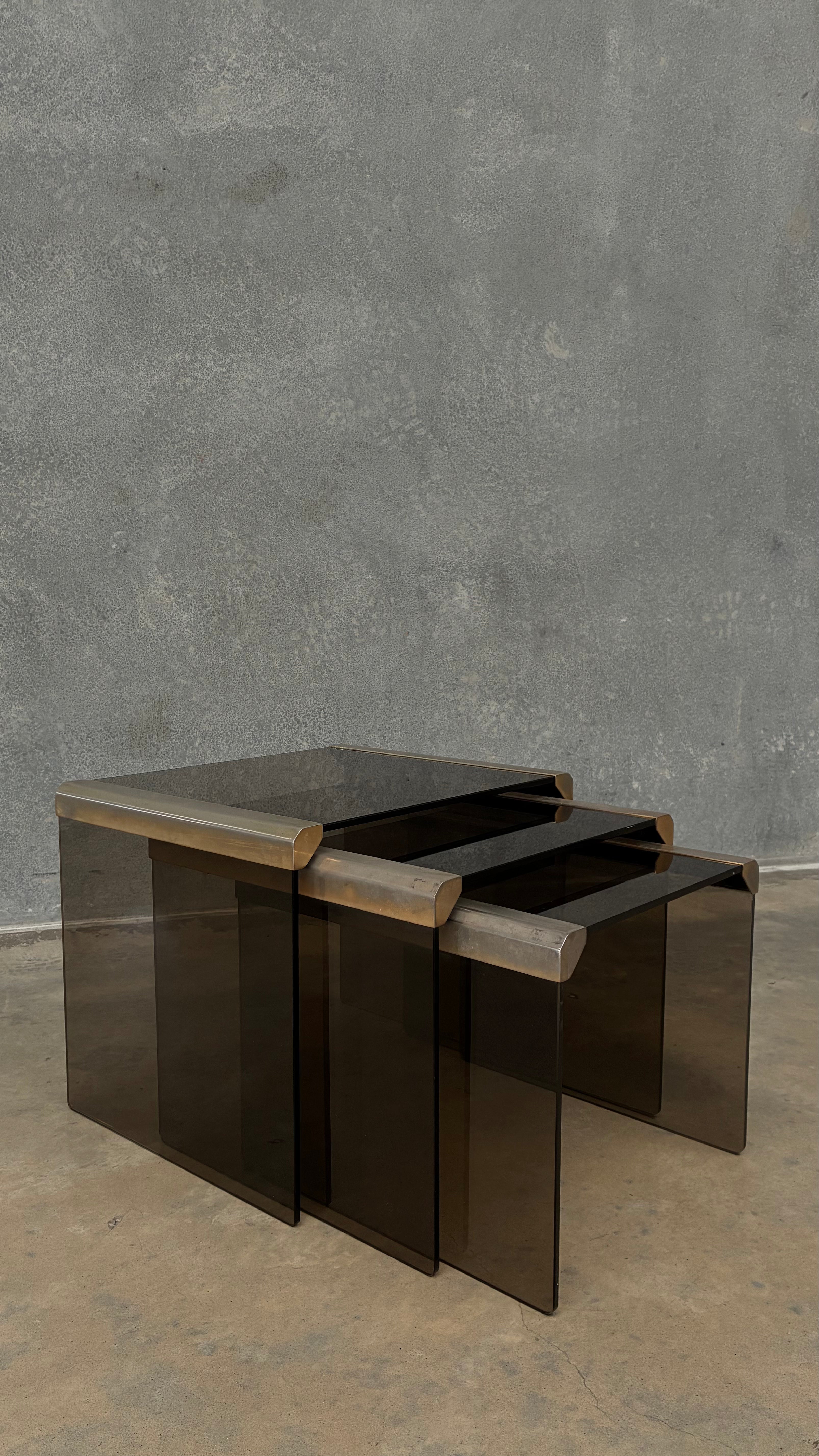 Set of Three Gallotti and Radice T35 Nesting tables Italy 1970s