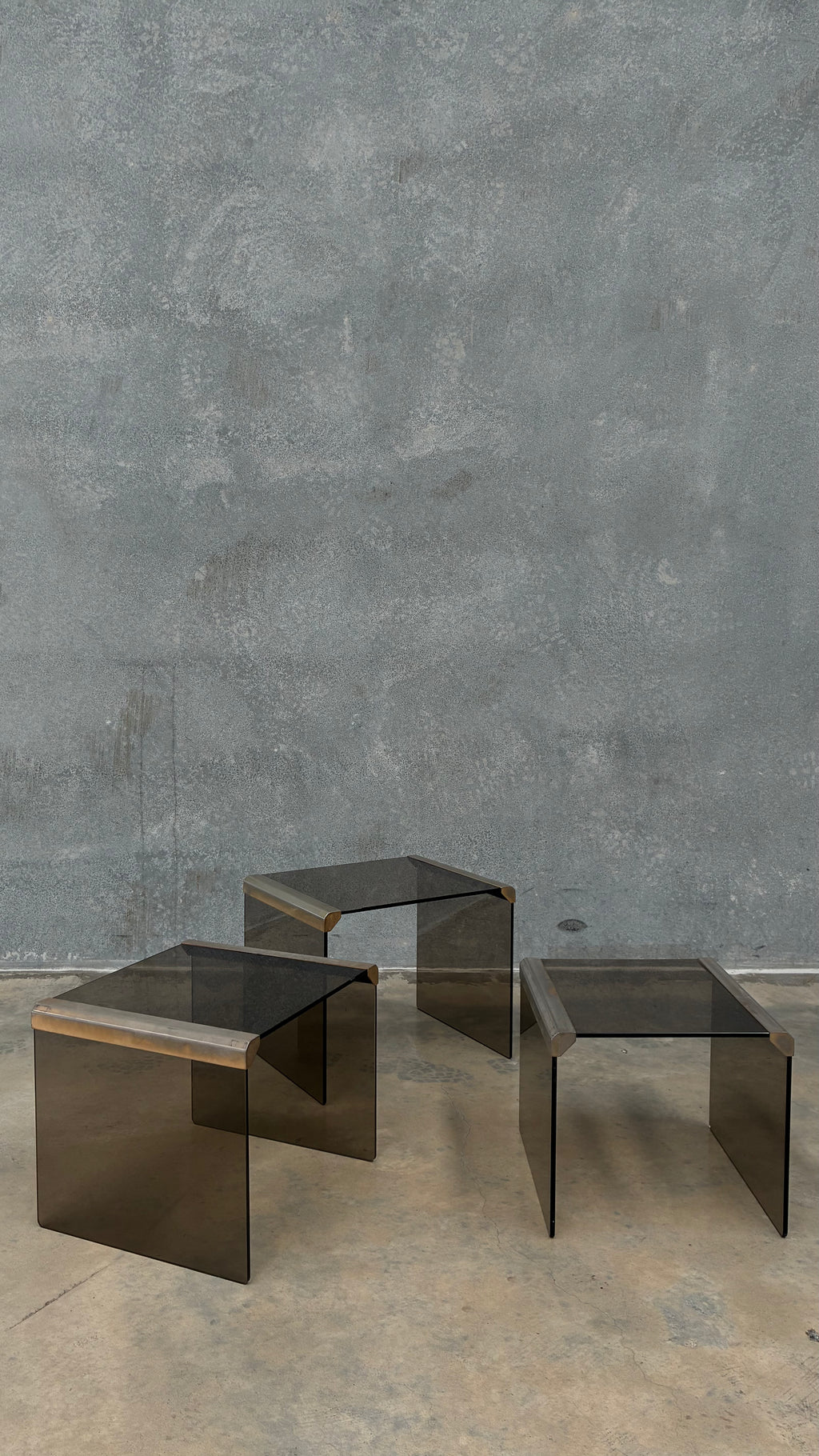 Set of Three Gallotti and Radice T35 Nesting tables Italy 1970s