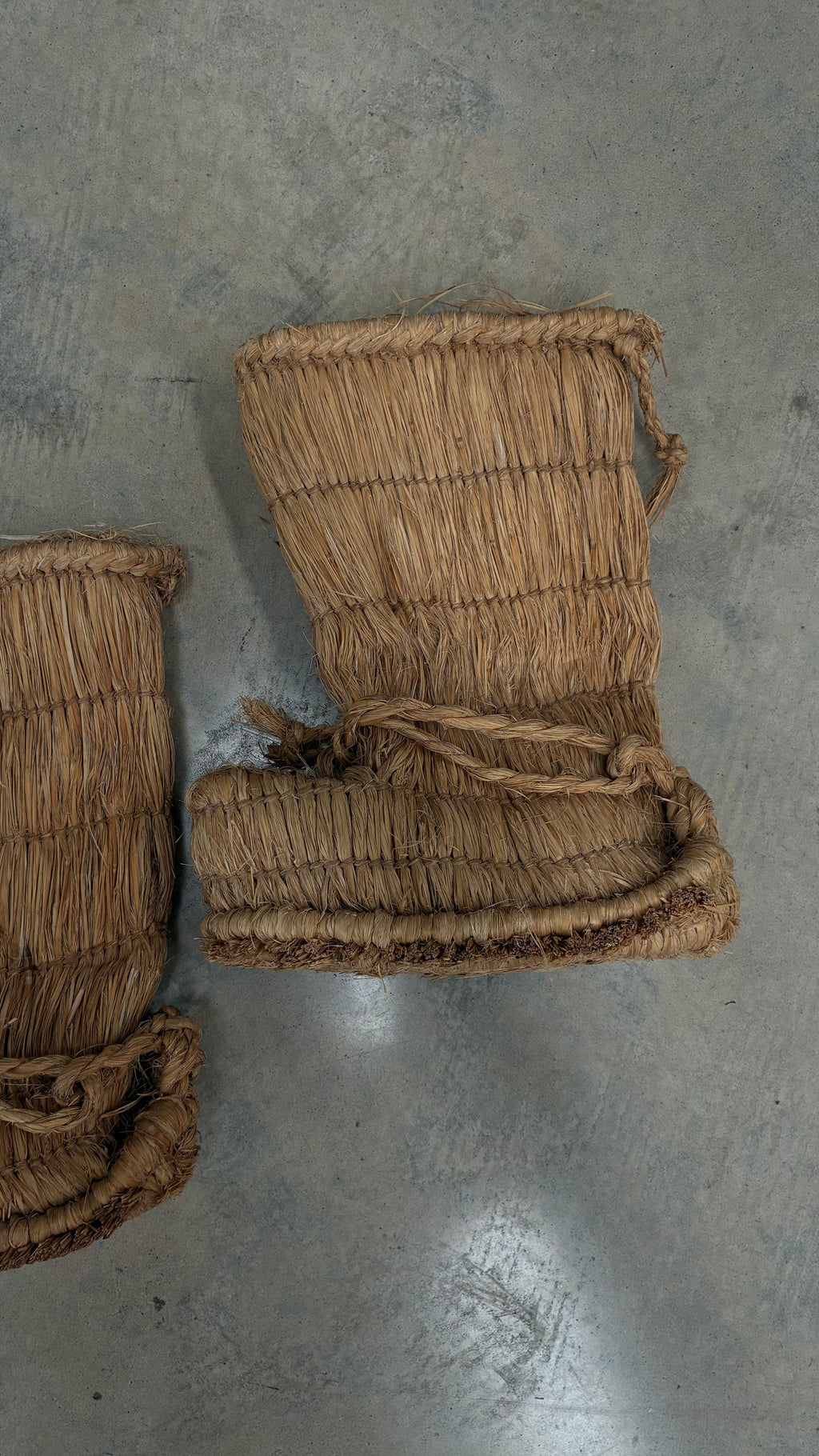 Traditional Japanese straw boots, Mid-20th Century