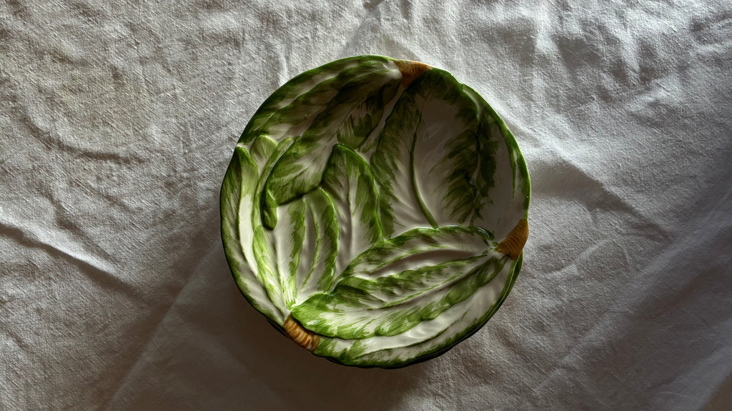 ITALIAN RADICCHIO PLATES HAND PAINTED (SET OF THREE)