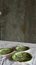 ITALIAN RADICCHIO PLATES HAND PAINTED (SET OF THREE)