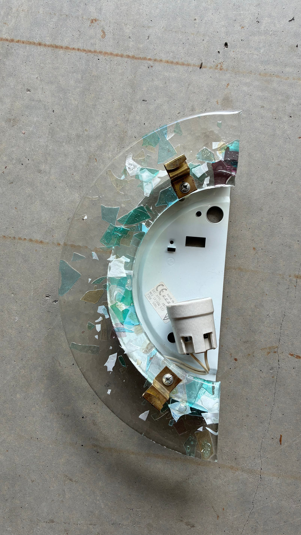 MURANO GLASS WALL SCONCE, ITALY 1990S