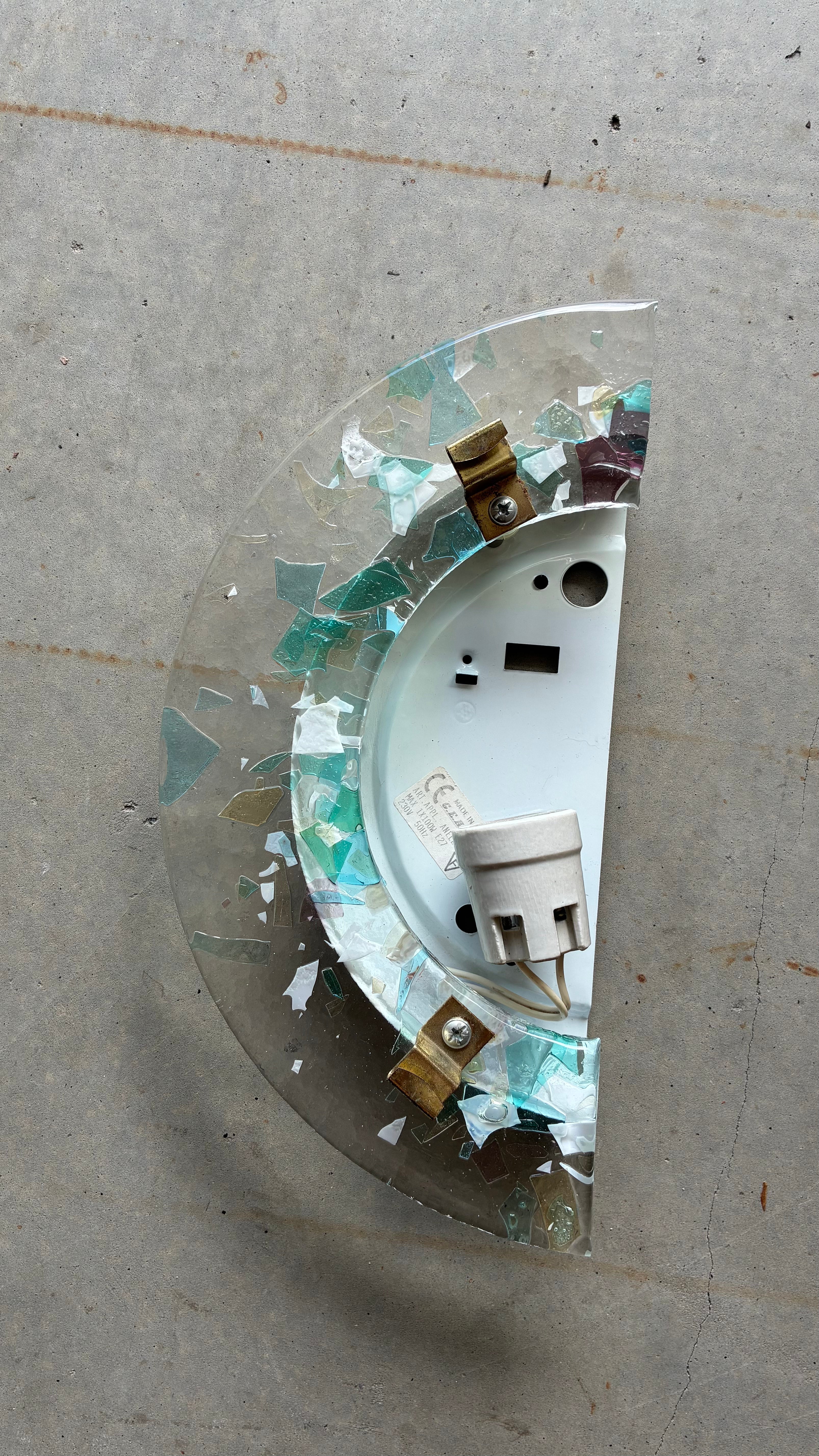MURANO GLASS WALL SCONCE, ITALY 1990S