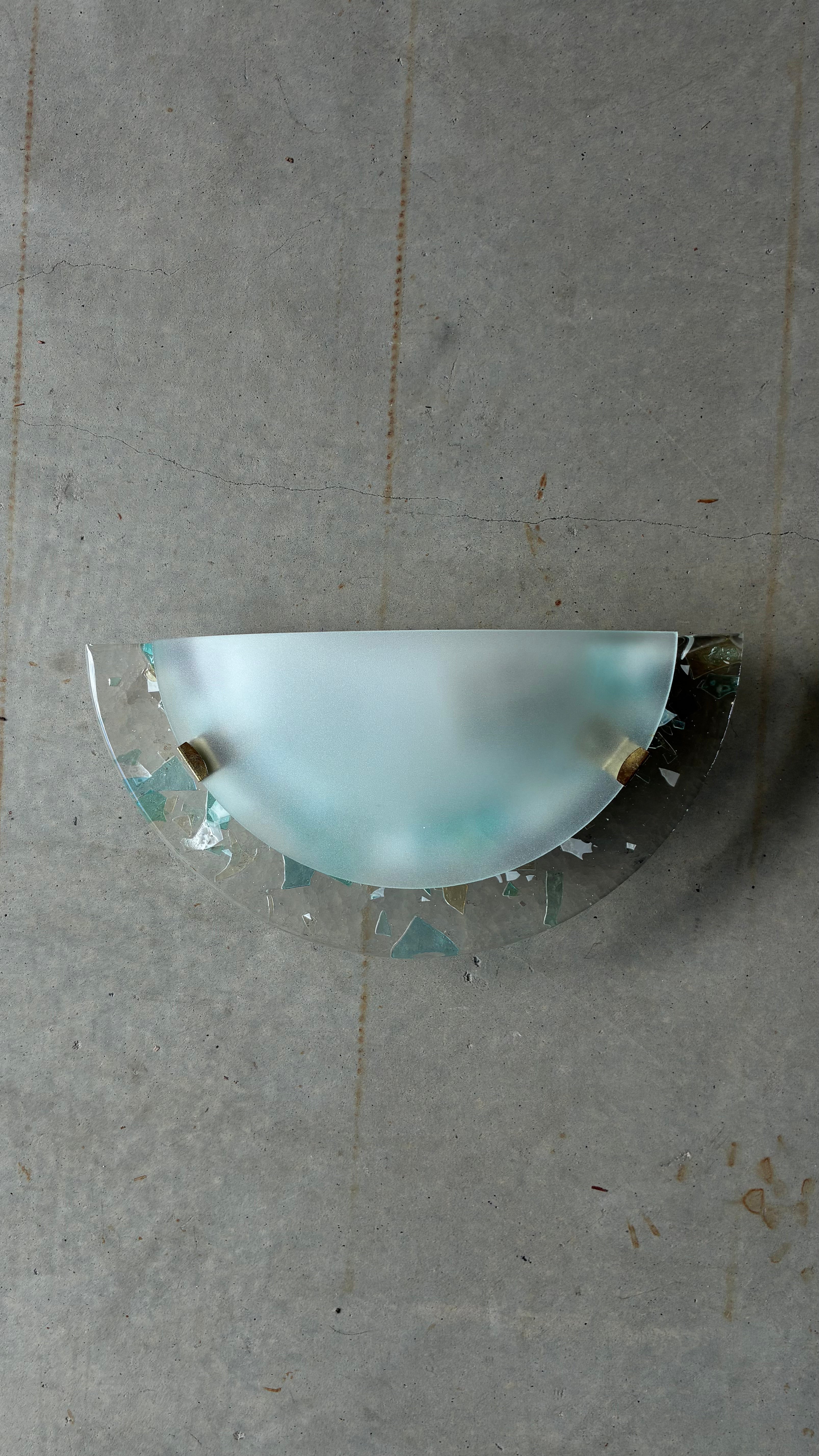 MURANO GLASS WALL SCONCE, ITALY 1990S