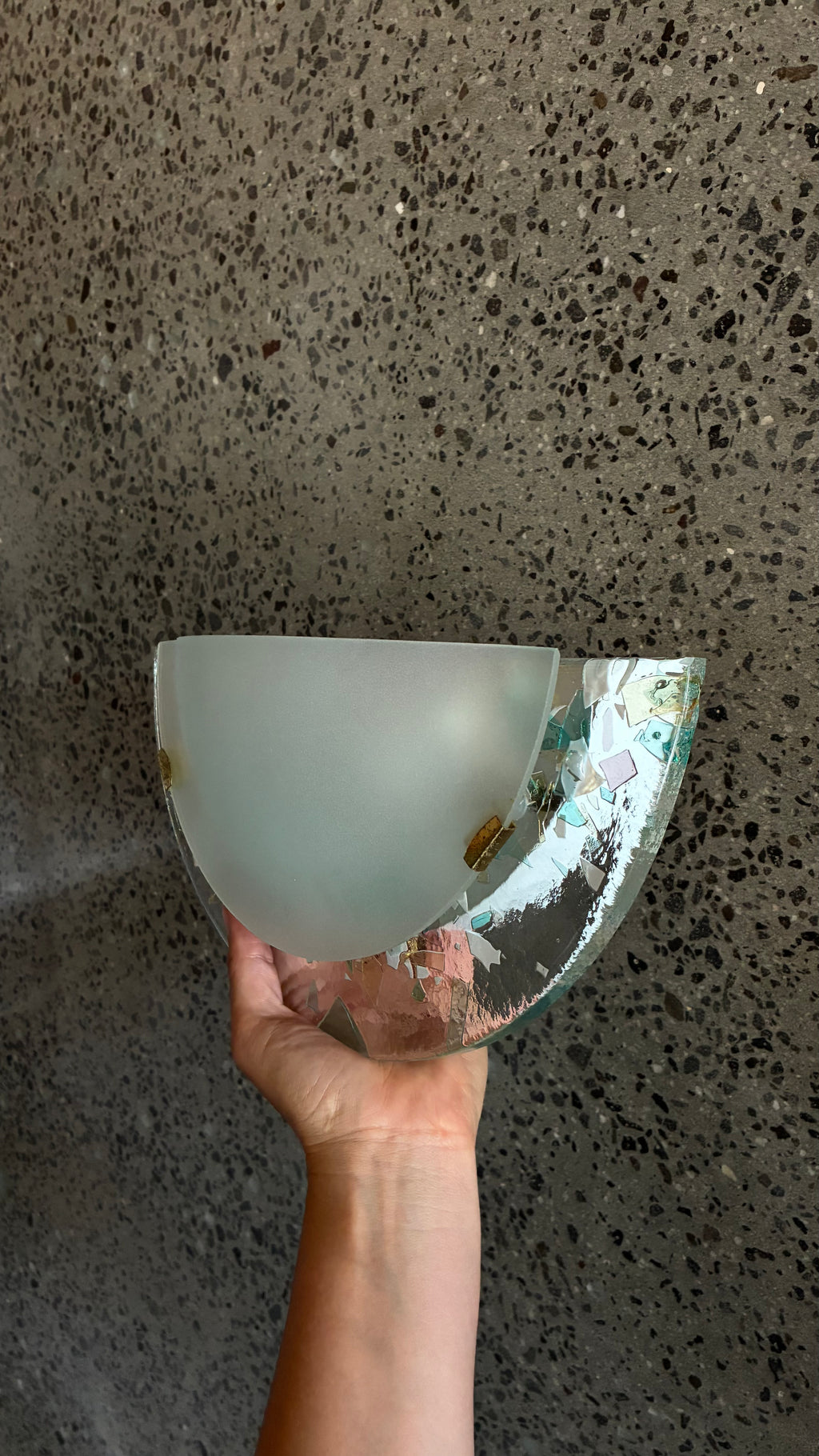 MURANO GLASS WALL SCONCE, ITALY 1990S