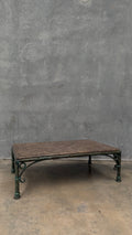 Vintage French Art Deco Revival Marble Coffee Table