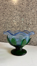 ITALIAN ART GLASS COMPOTE