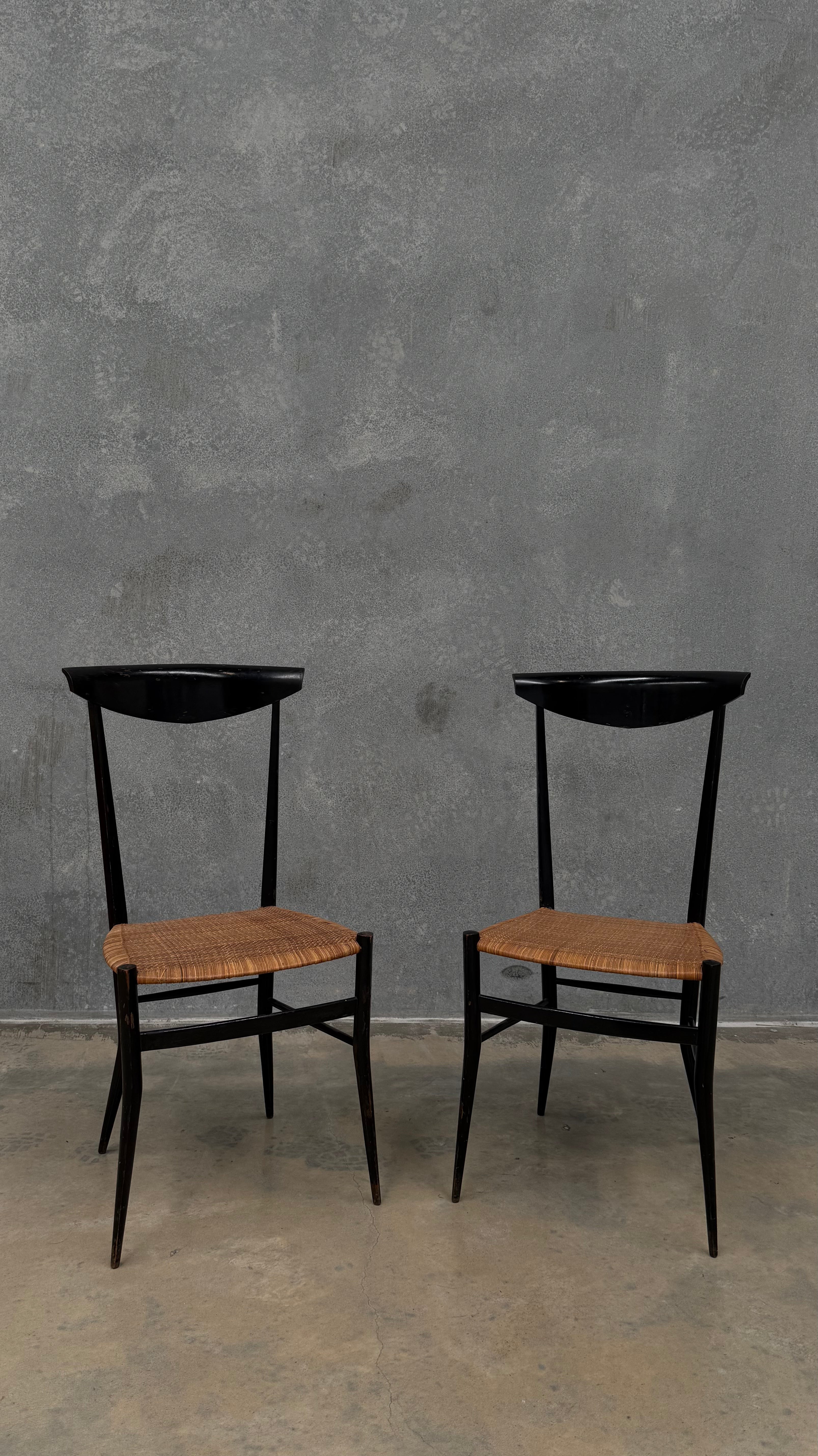 Mid-Century Italian Chiavari Dining Chairs by Colombo Sanguineti (Pair)