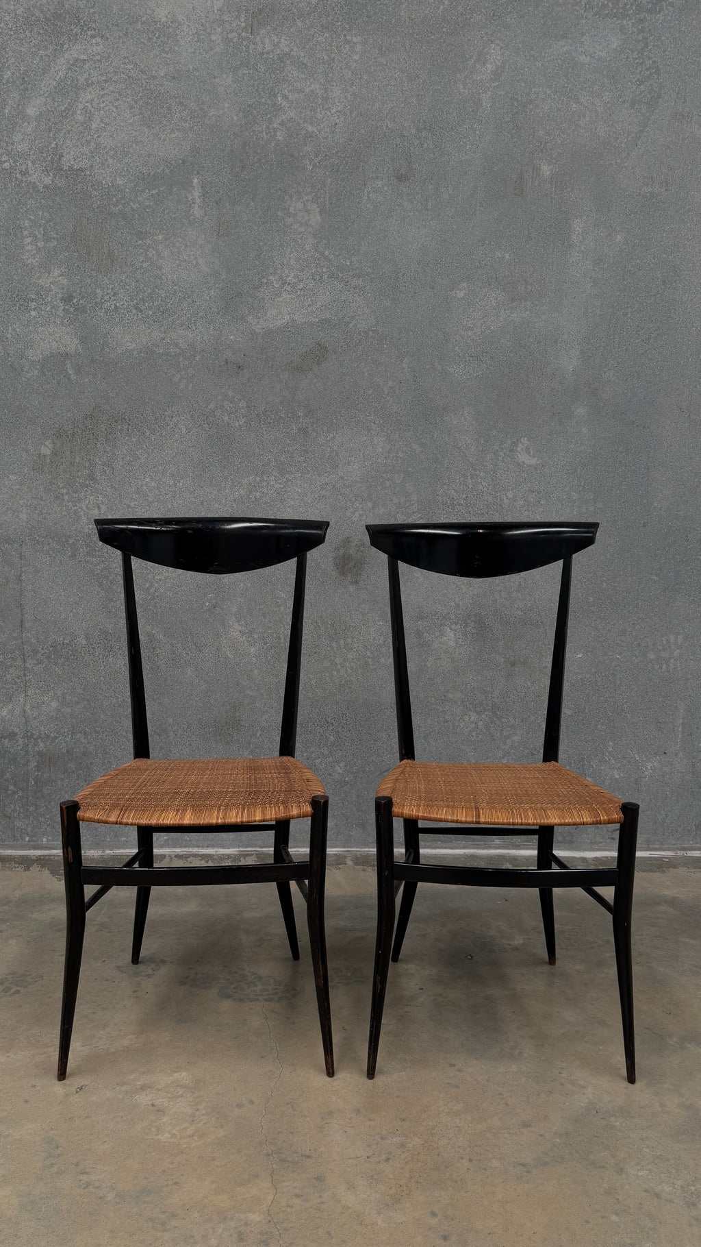 Mid-Century Italian Chiavari Dining Chairs by Colombo Sanguineti (Pair)