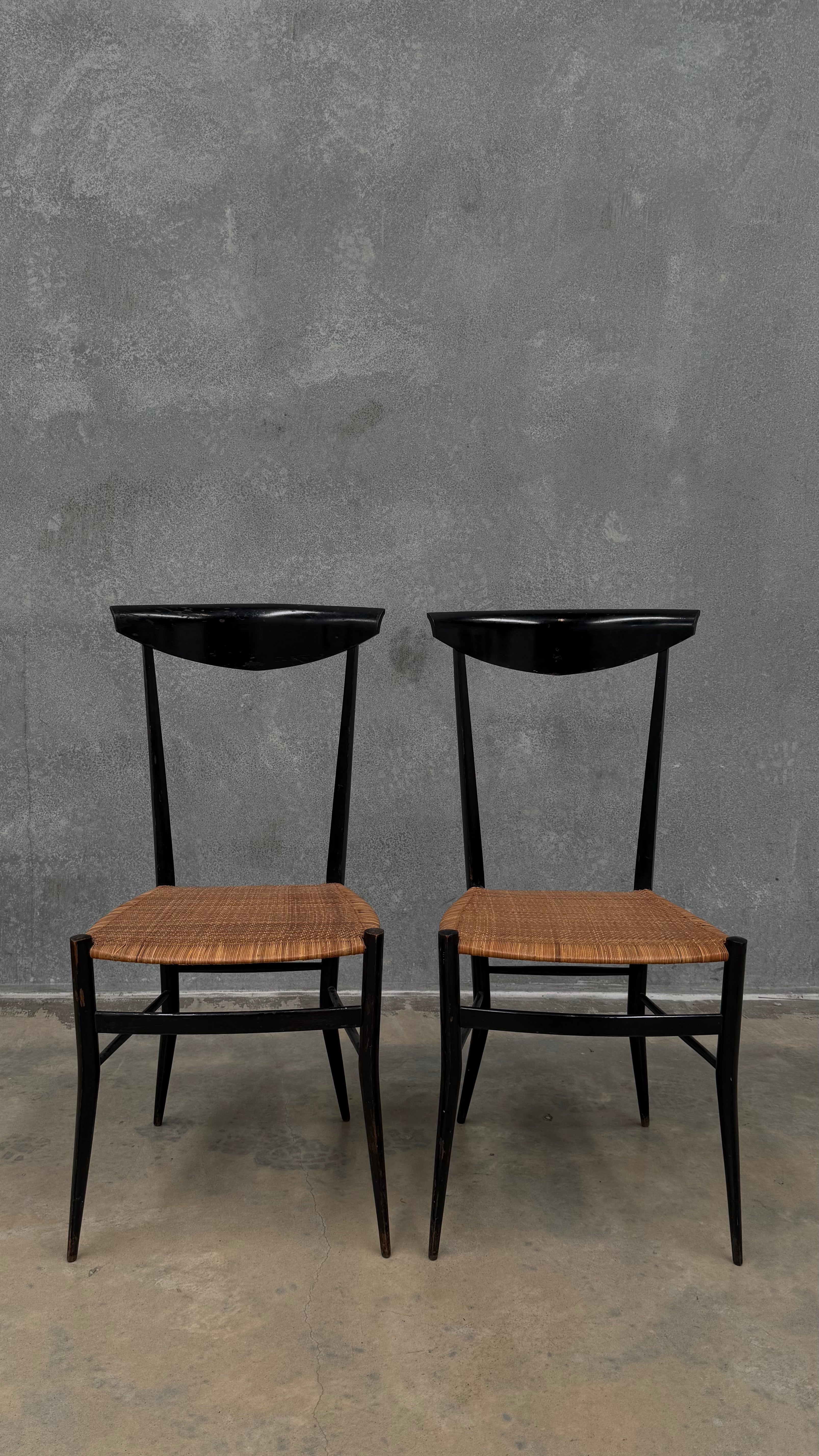 Mid-Century Italian Chiavari Dining Chairs by Colombo Sanguineti (Pair)