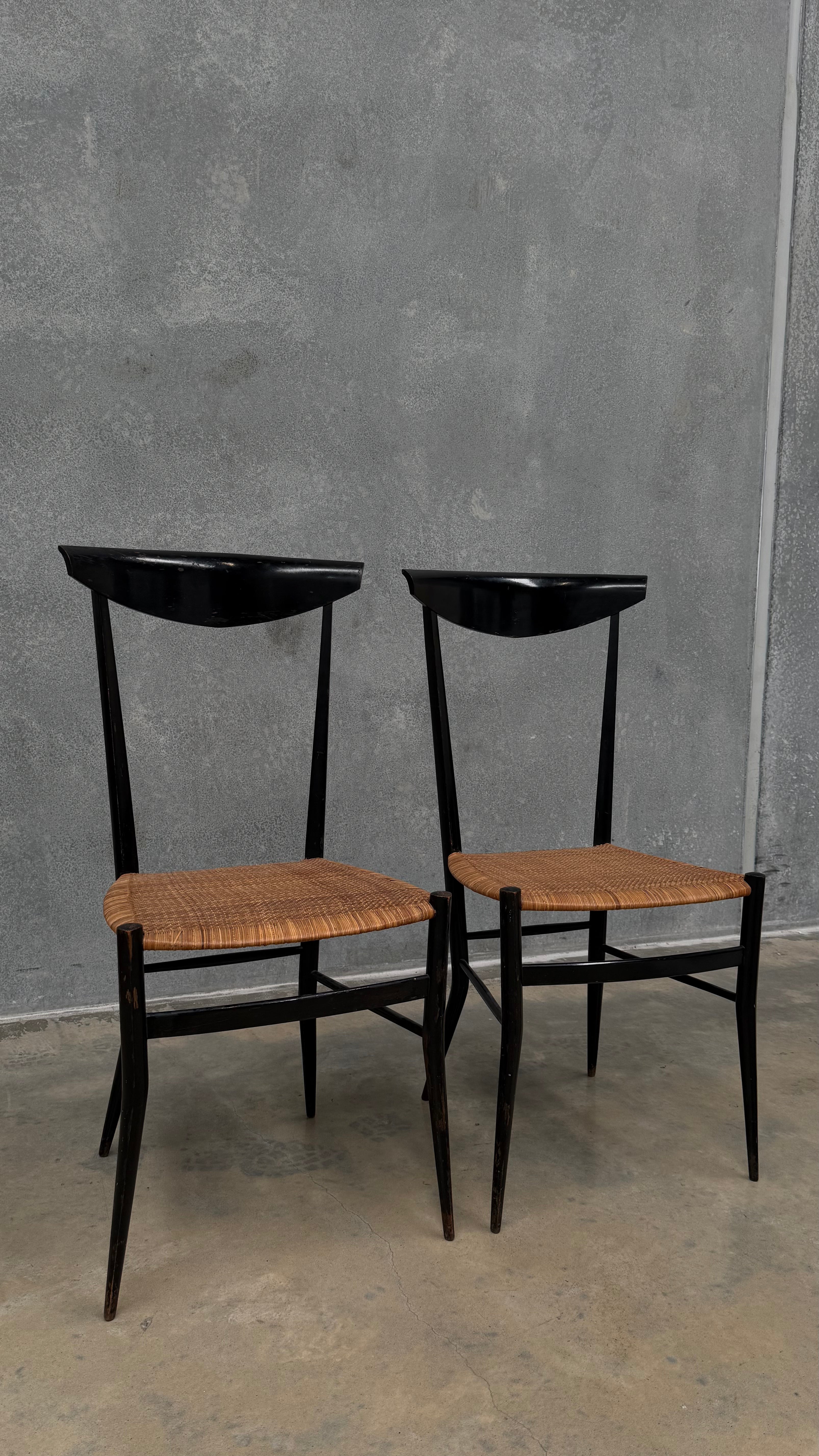 Mid-Century Italian Chiavari Dining Chairs by Colombo Sanguineti (Pair)