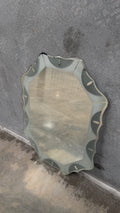 Mid-Century Italian Scalloped Glass Mirror