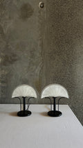 Pair of Murano Glass Table Lamps, Italy 1980s