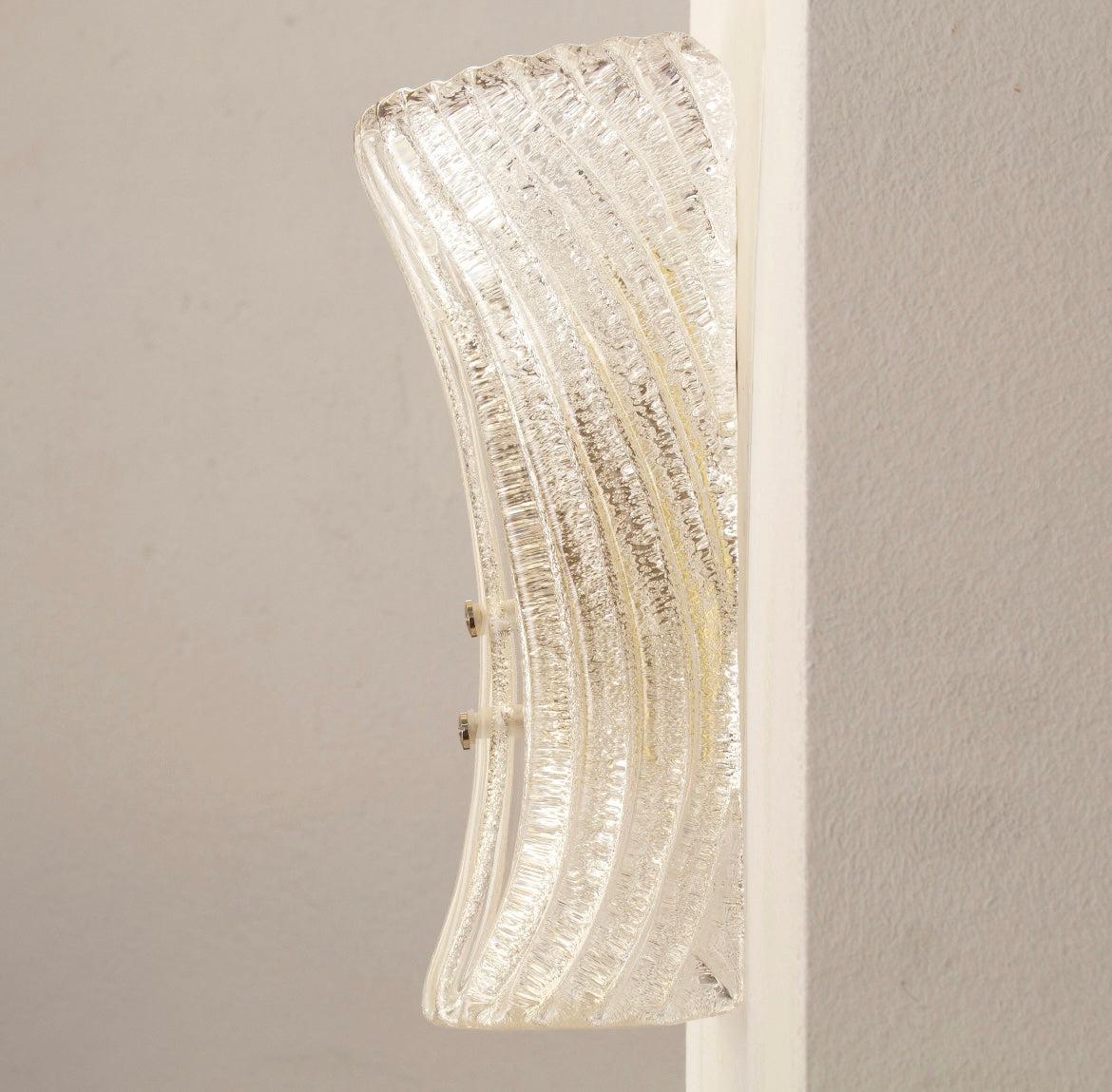RIBBED MURANO WALL LIGHTS (PAIR)