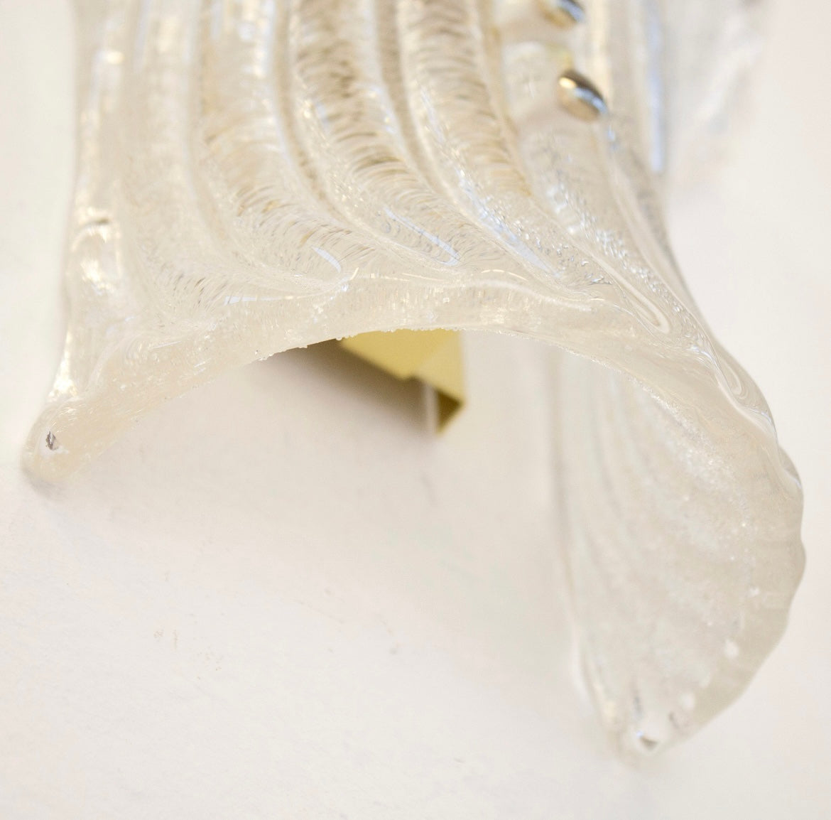 RIBBED MURANO WALL LIGHTS (PAIR)