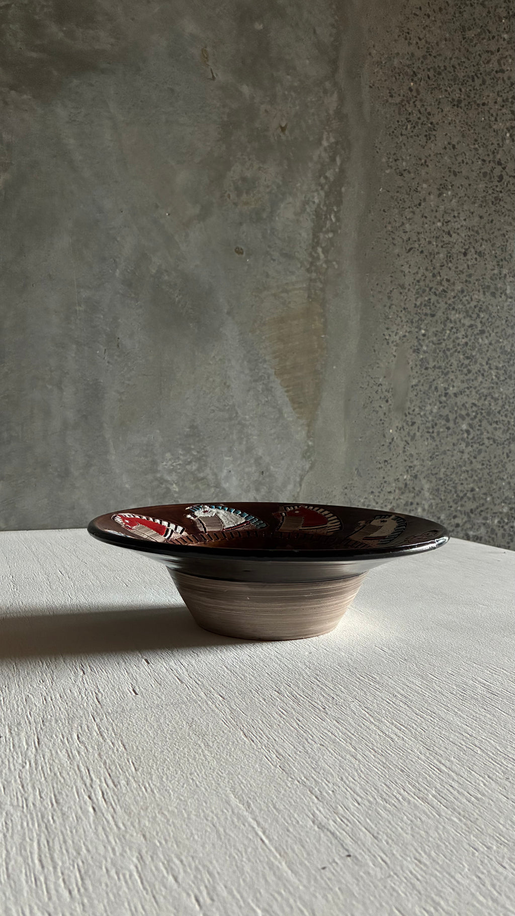 FRATELLI FANCIULLACCI SGRAFFITO HORSE BOWL, MONTELUPO ITALY