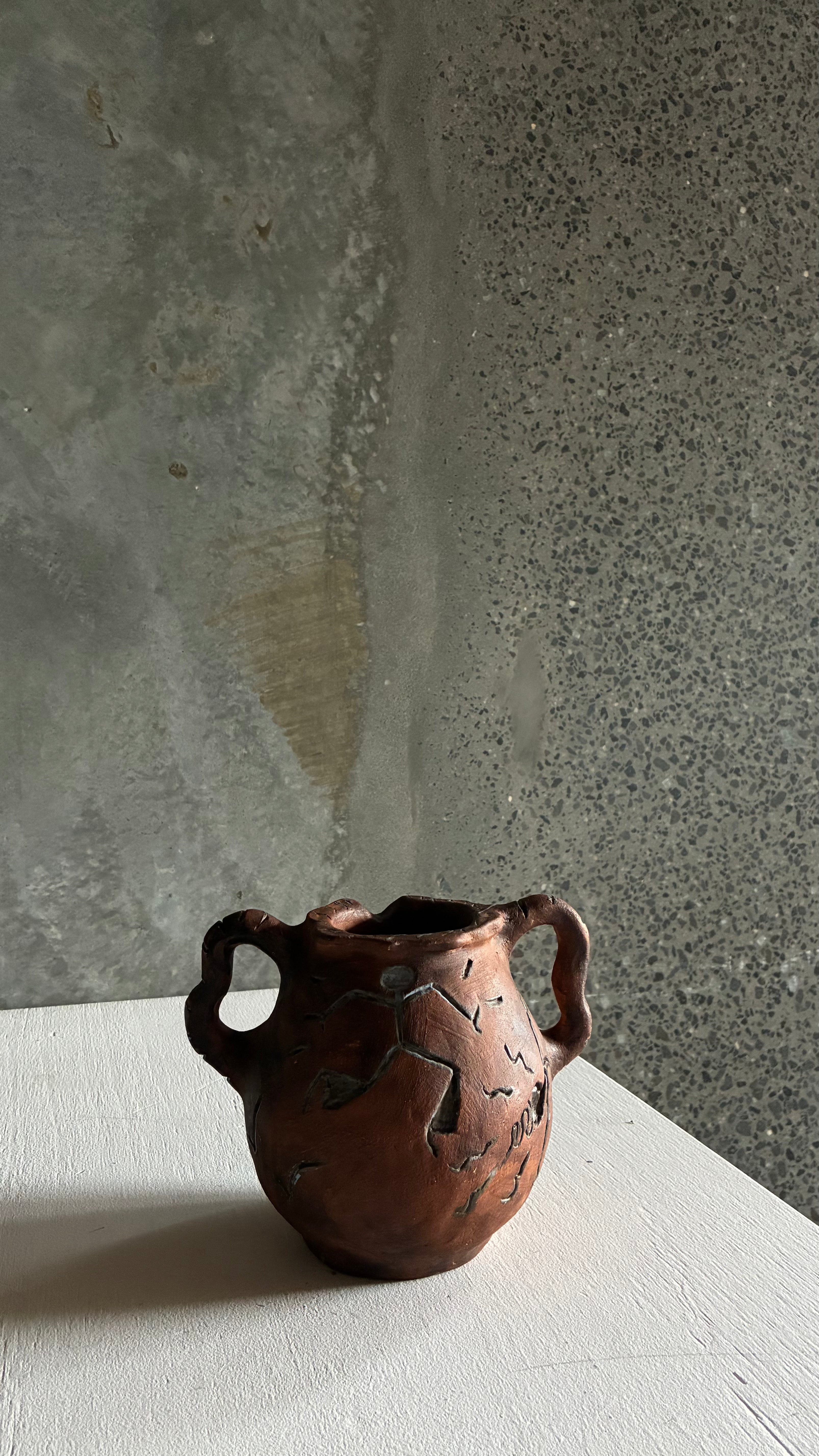 FRENCH STUDIO POTTERY VASE 1980s
