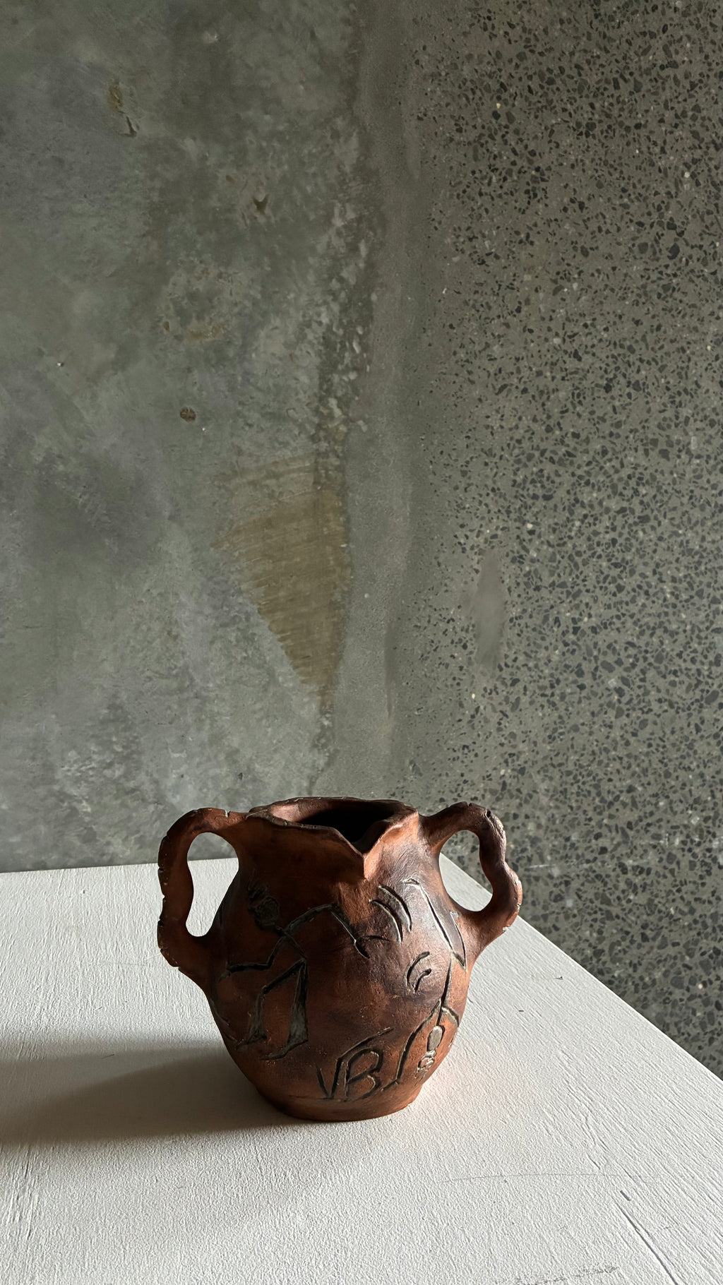 FRENCH STUDIO POTTERY VASE 1980s