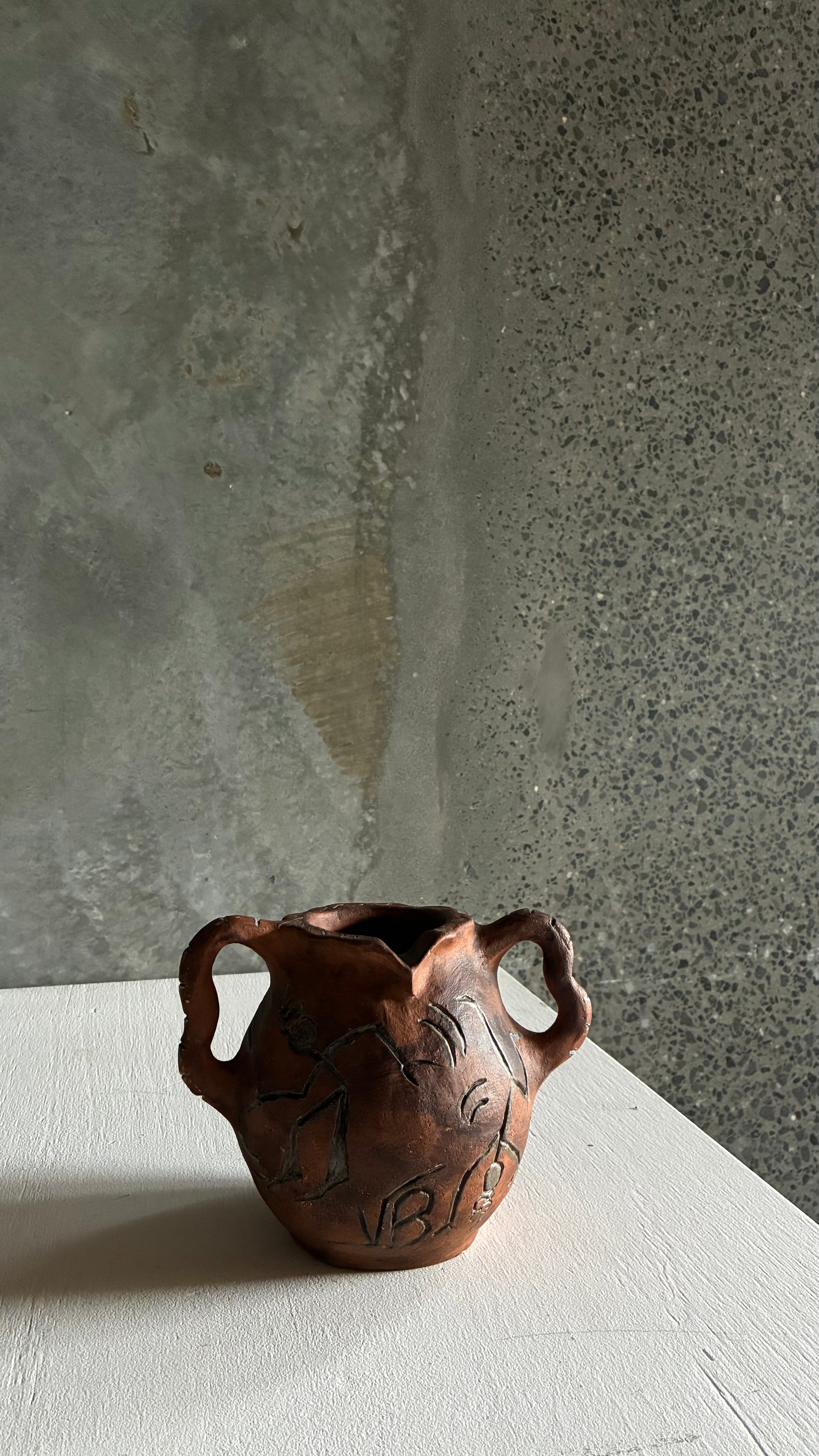 FRENCH STUDIO POTTERY VASE 1980s