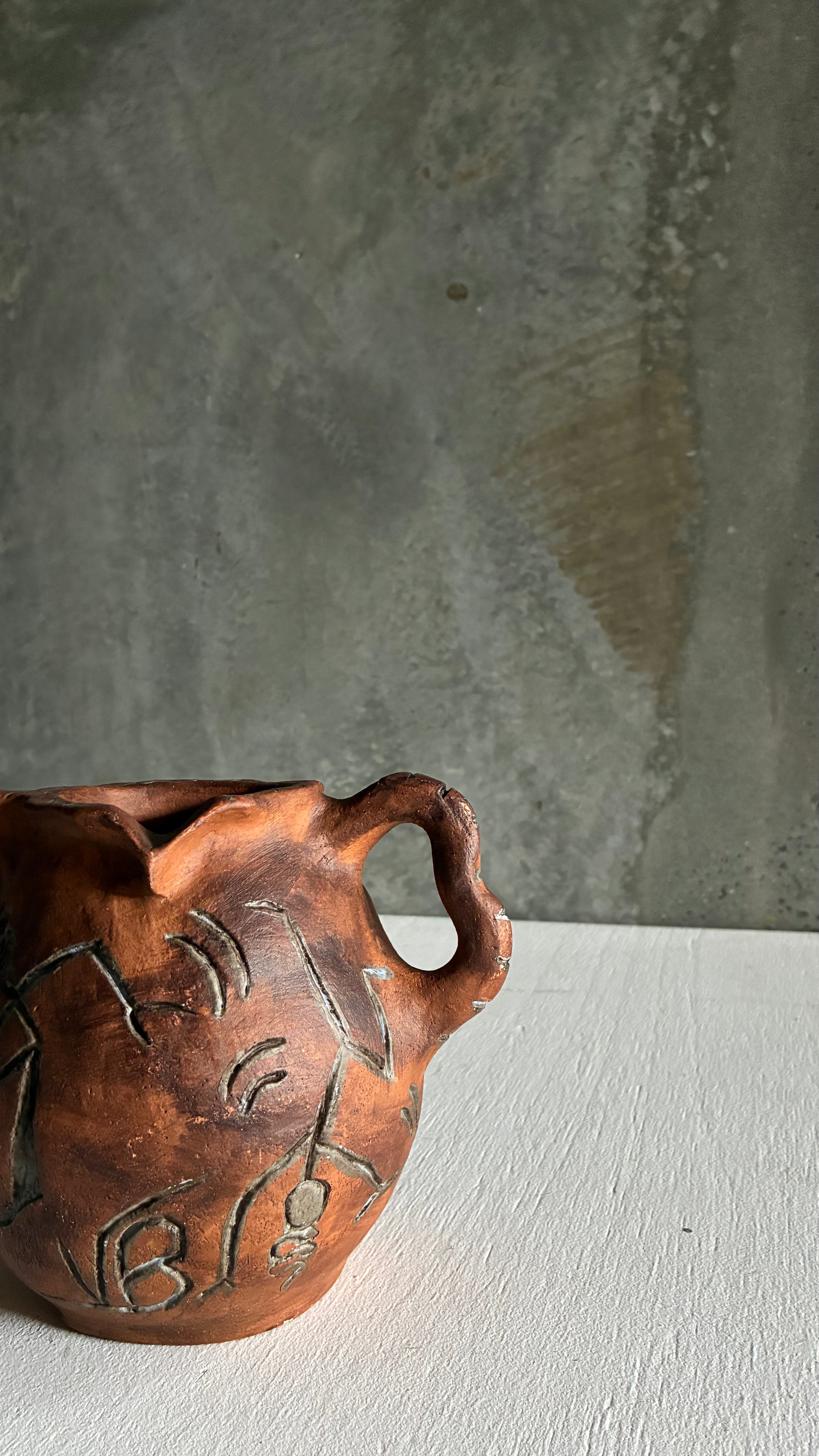 FRENCH STUDIO POTTERY VASE 1980s