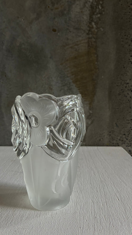 ART DECO CUT GLASS VASE