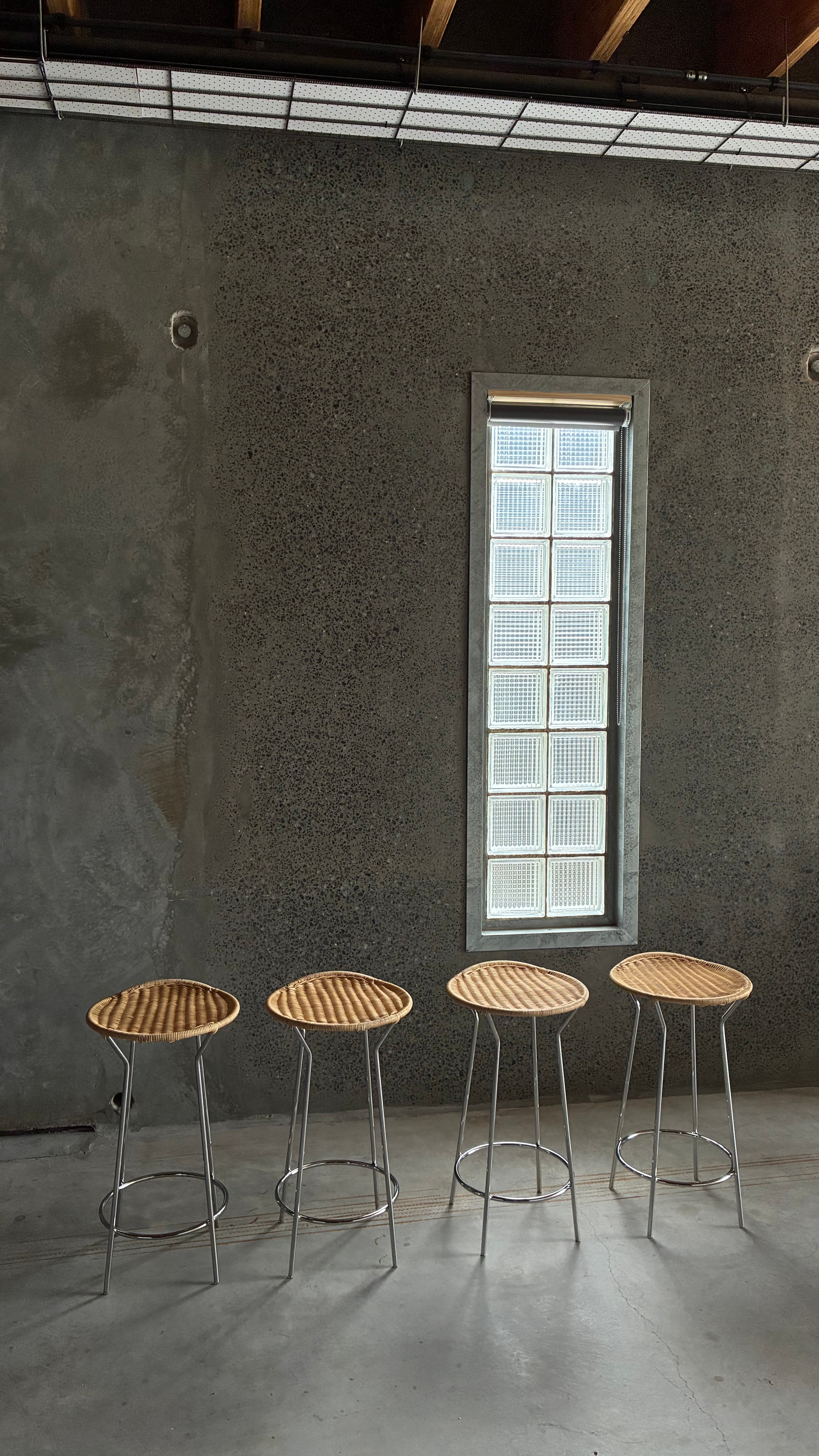 LUCIANO MARSON FOR CASAMANIA & HORM COUNTER STOOLS (SET OF FOUR)