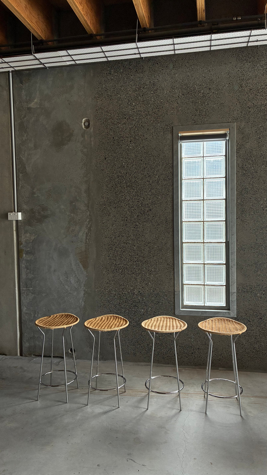 LUCIANO MARSON FOR CASAMANIA & HORM COUNTER STOOLS (SET OF FOUR)
