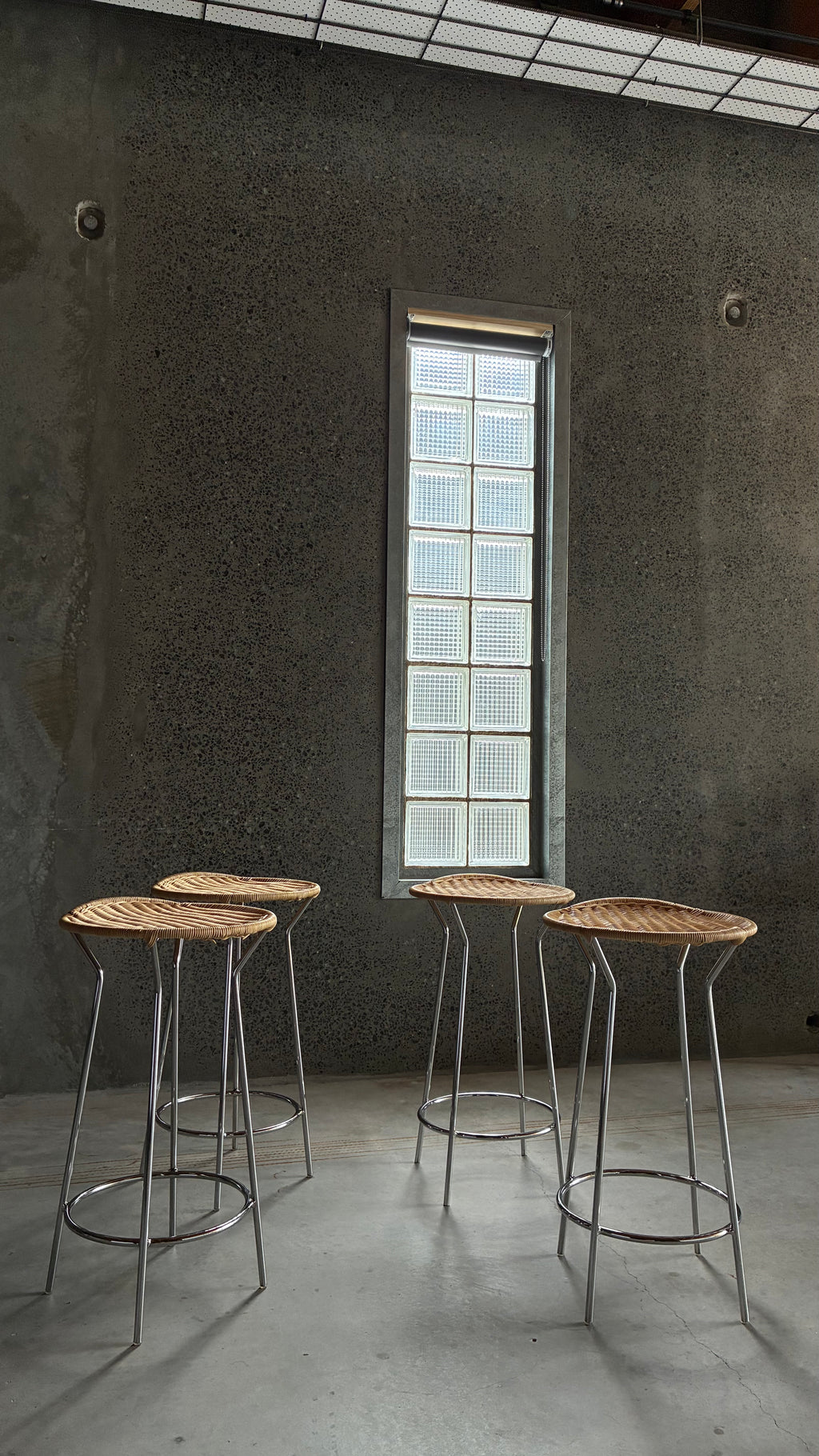 LUCIANO MARSON FOR CASAMANIA & HORM COUNTER STOOLS (SET OF FOUR)
