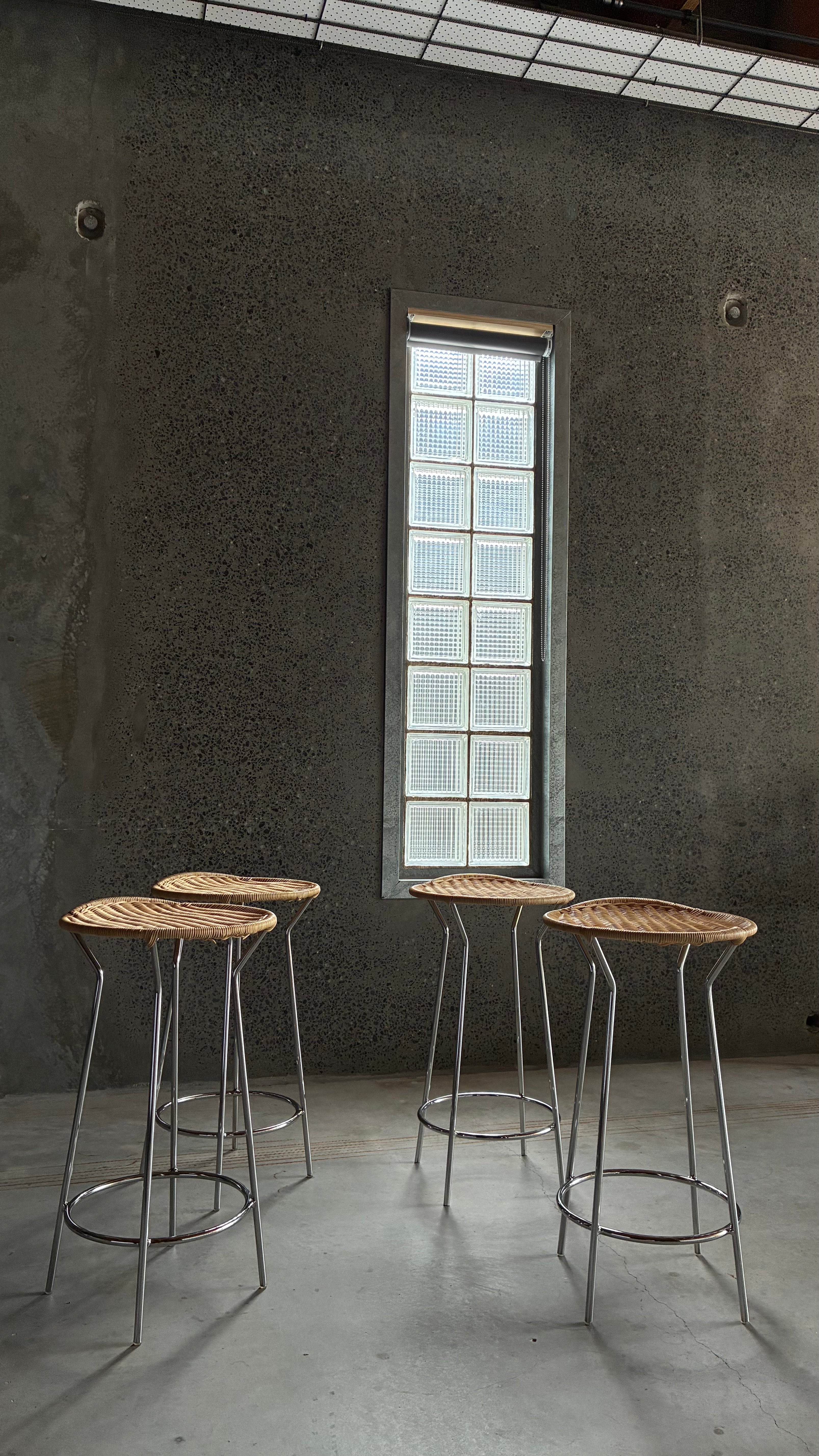 LUCIANO MARSON FOR CASAMANIA & HORM COUNTER STOOLS (SET OF FOUR)