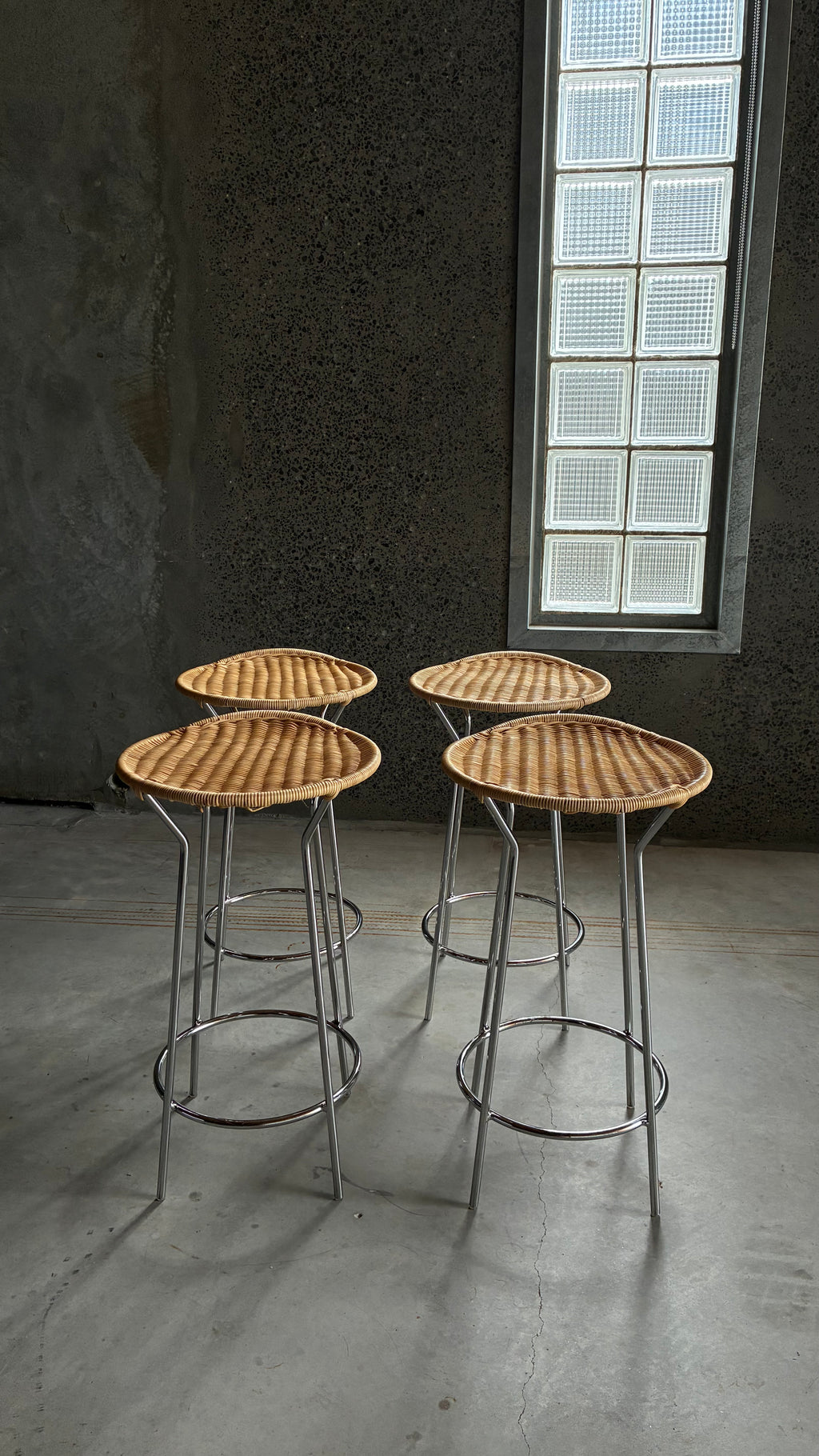 LUCIANO MARSON FOR CASAMANIA & HORM COUNTER STOOLS (SET OF FOUR)