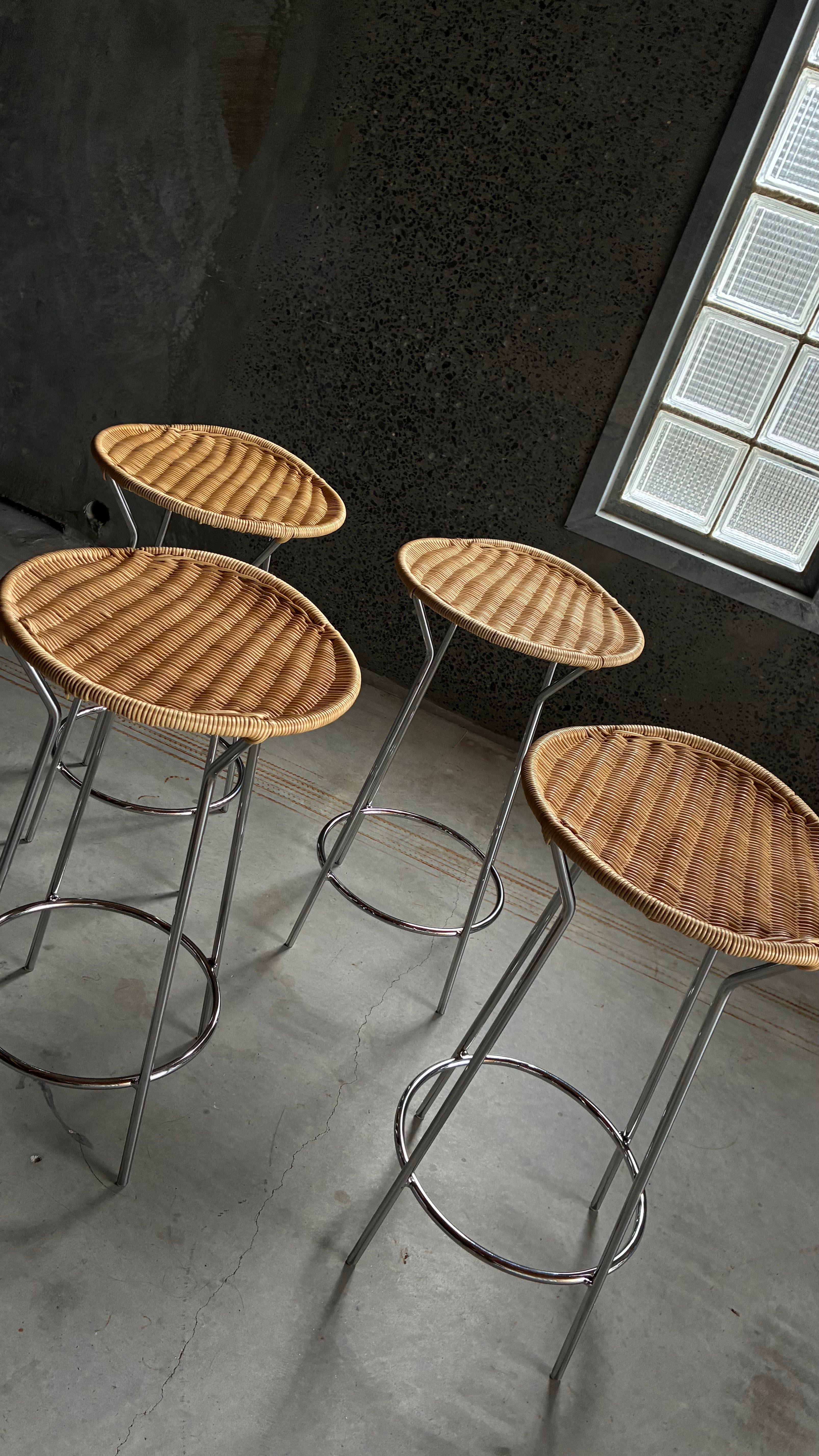 LUCIANO MARSON FOR CASAMANIA & HORM COUNTER STOOLS (SET OF FOUR)