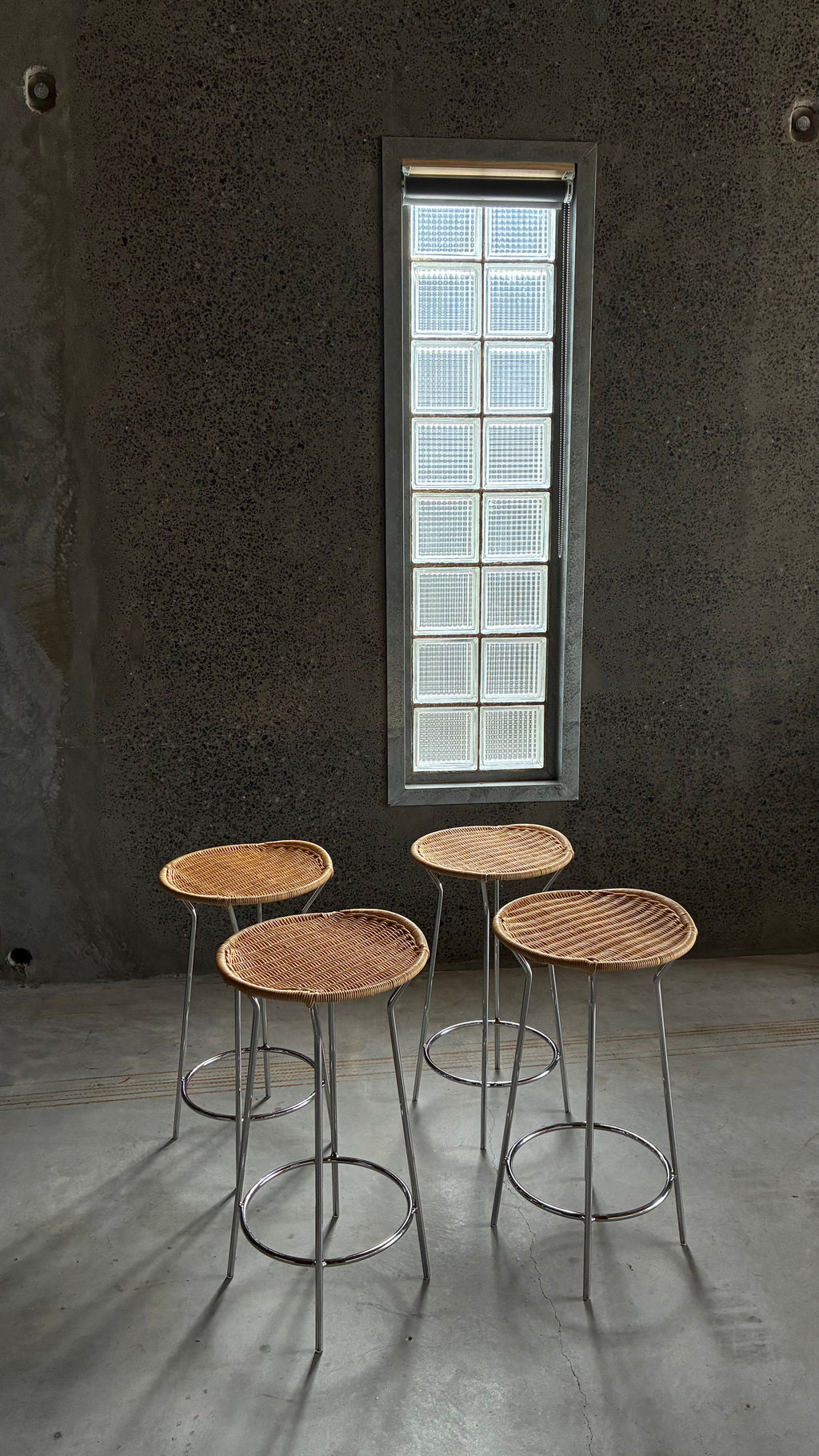 LUCIANO MARSON FOR CASAMANIA & HORM COUNTER STOOLS (SET OF FOUR)