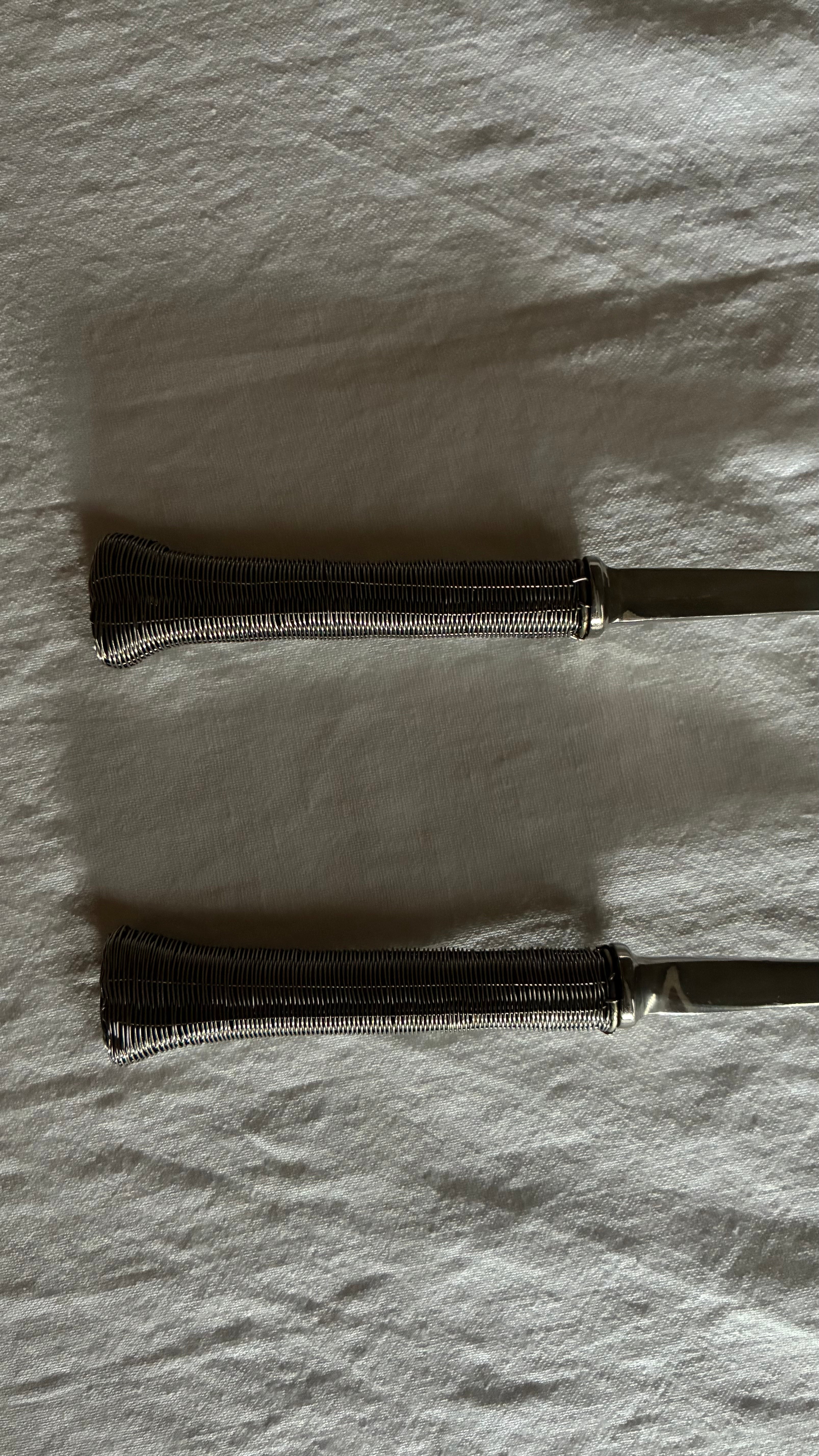 STAINLESS STEEL SALAD SERVERS 1950s