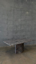 Custom Granite Pedestal Dining Table 1980s