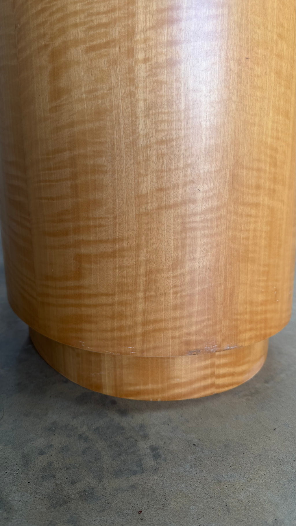 Vintage Pair of Figured Timber Veneer Bedside Tables