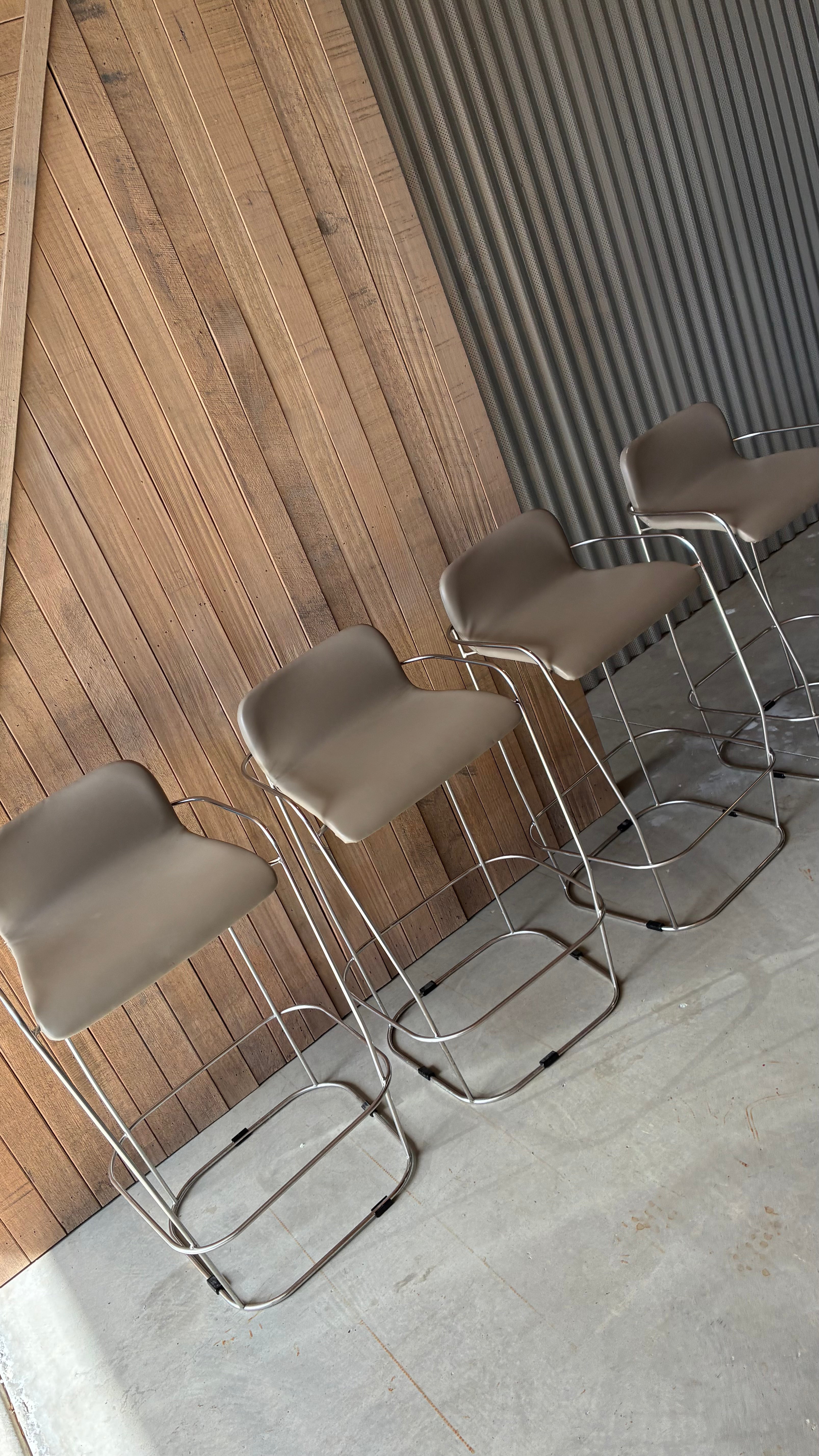 SCHIAVELLO BAR STOOLS (SET OF FOUR)