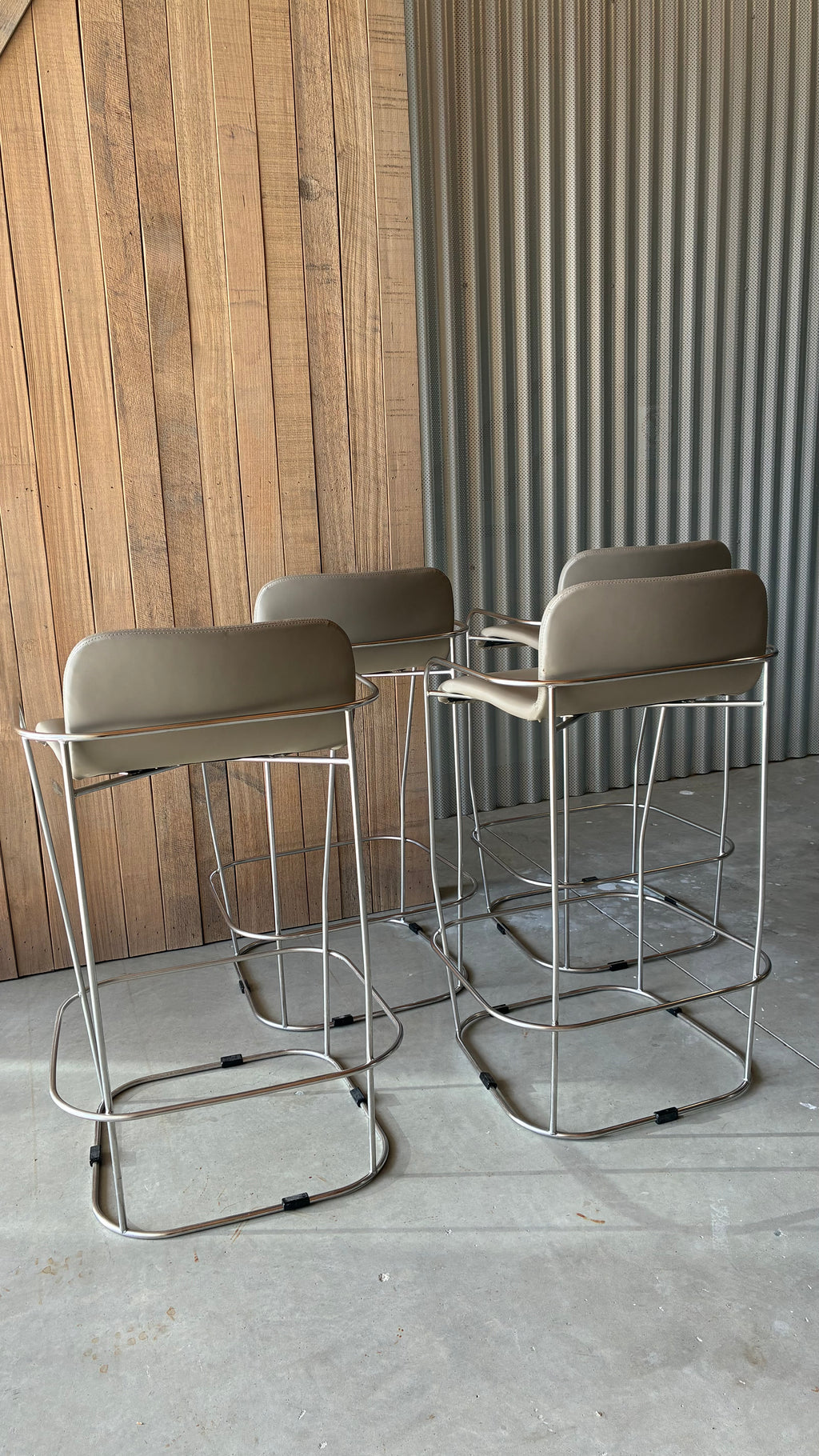 SCHIAVELLO BAR STOOLS (SET OF FOUR)