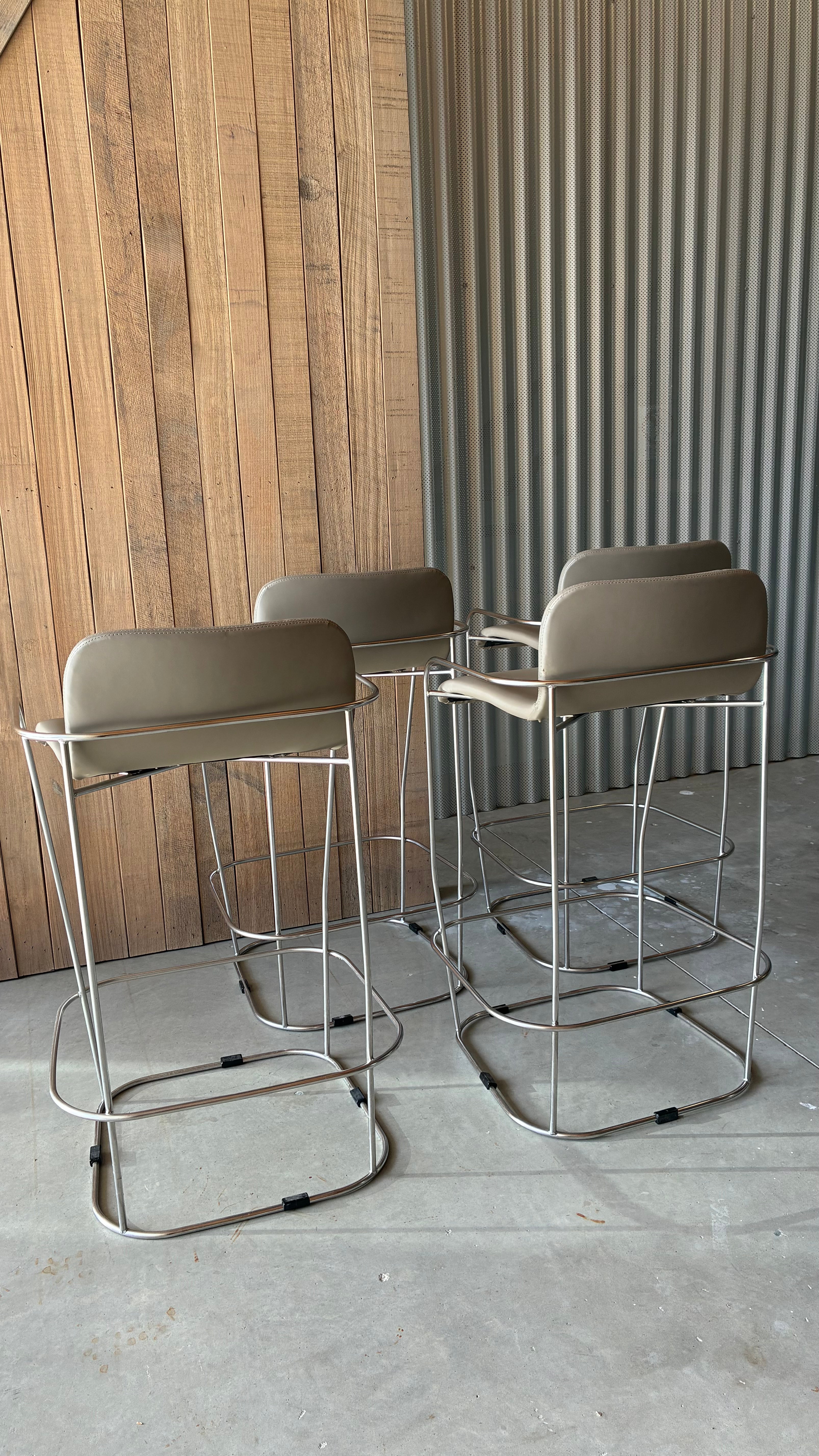 SCHIAVELLO BAR STOOLS (SET OF FOUR)