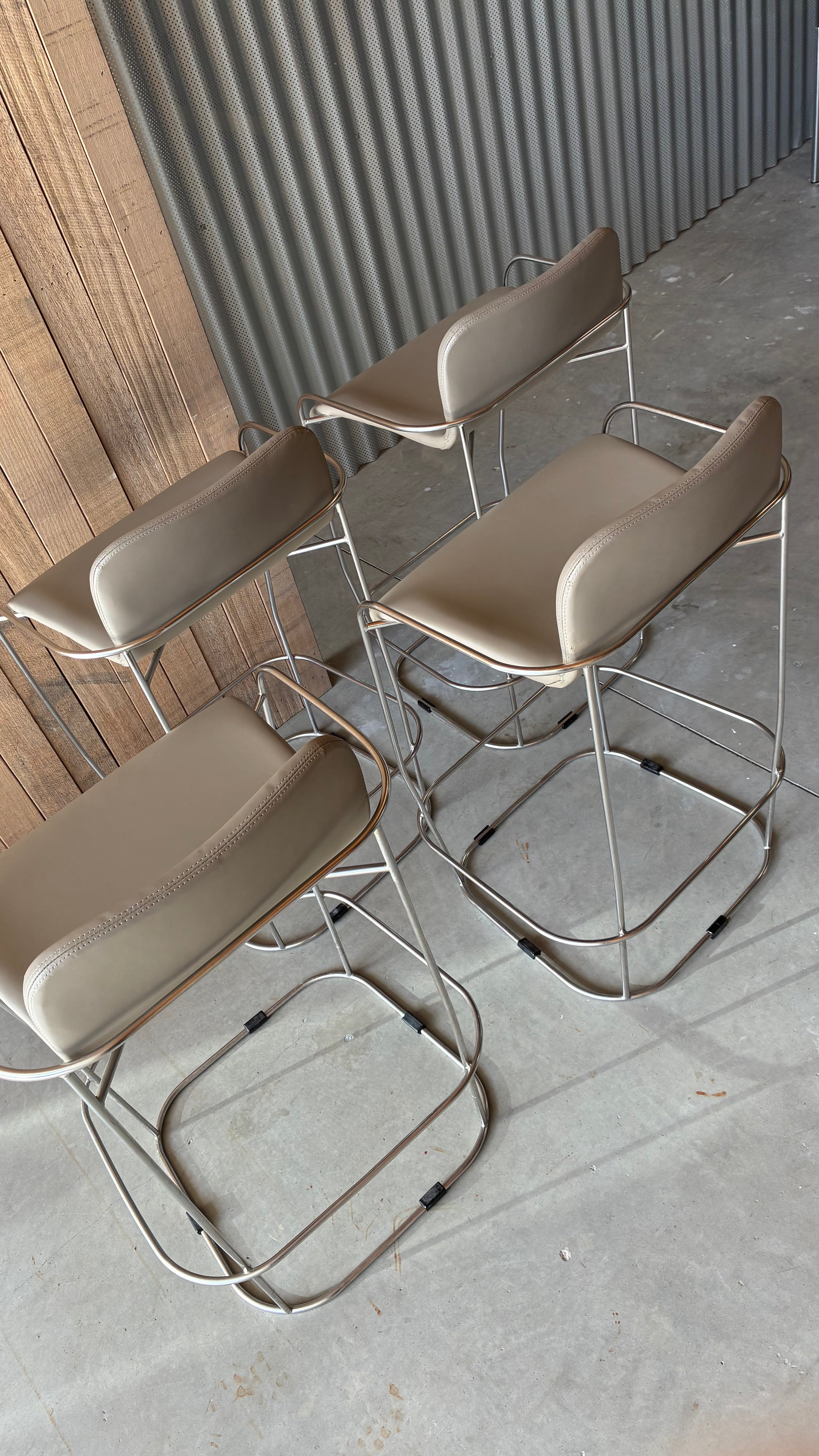 SCHIAVELLO BAR STOOLS (SET OF FOUR)