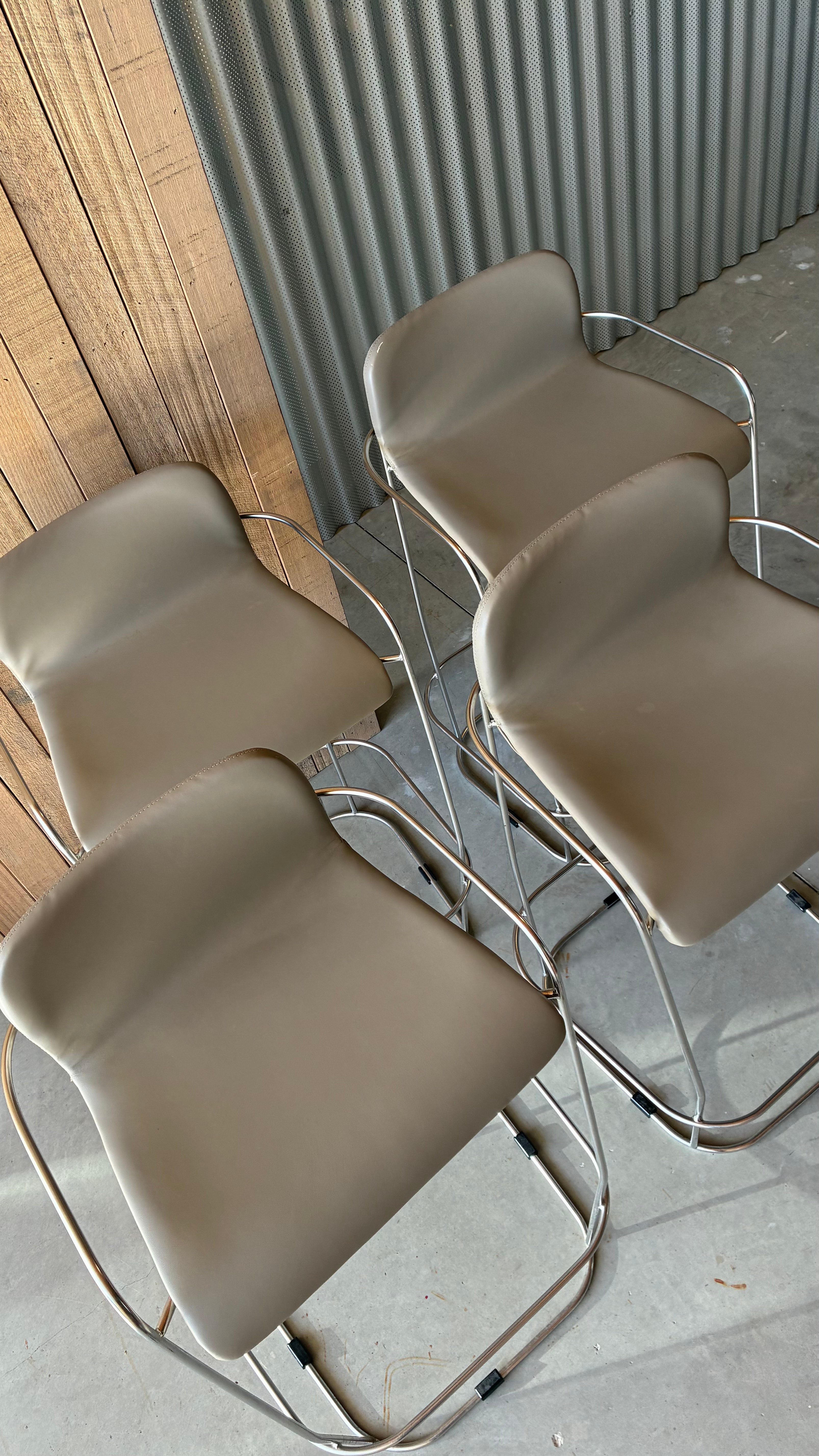 SCHIAVELLO BAR STOOLS (SET OF FOUR)
