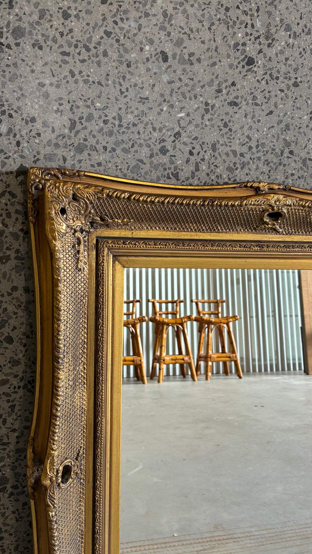 ORNATE GOLD MIRROR