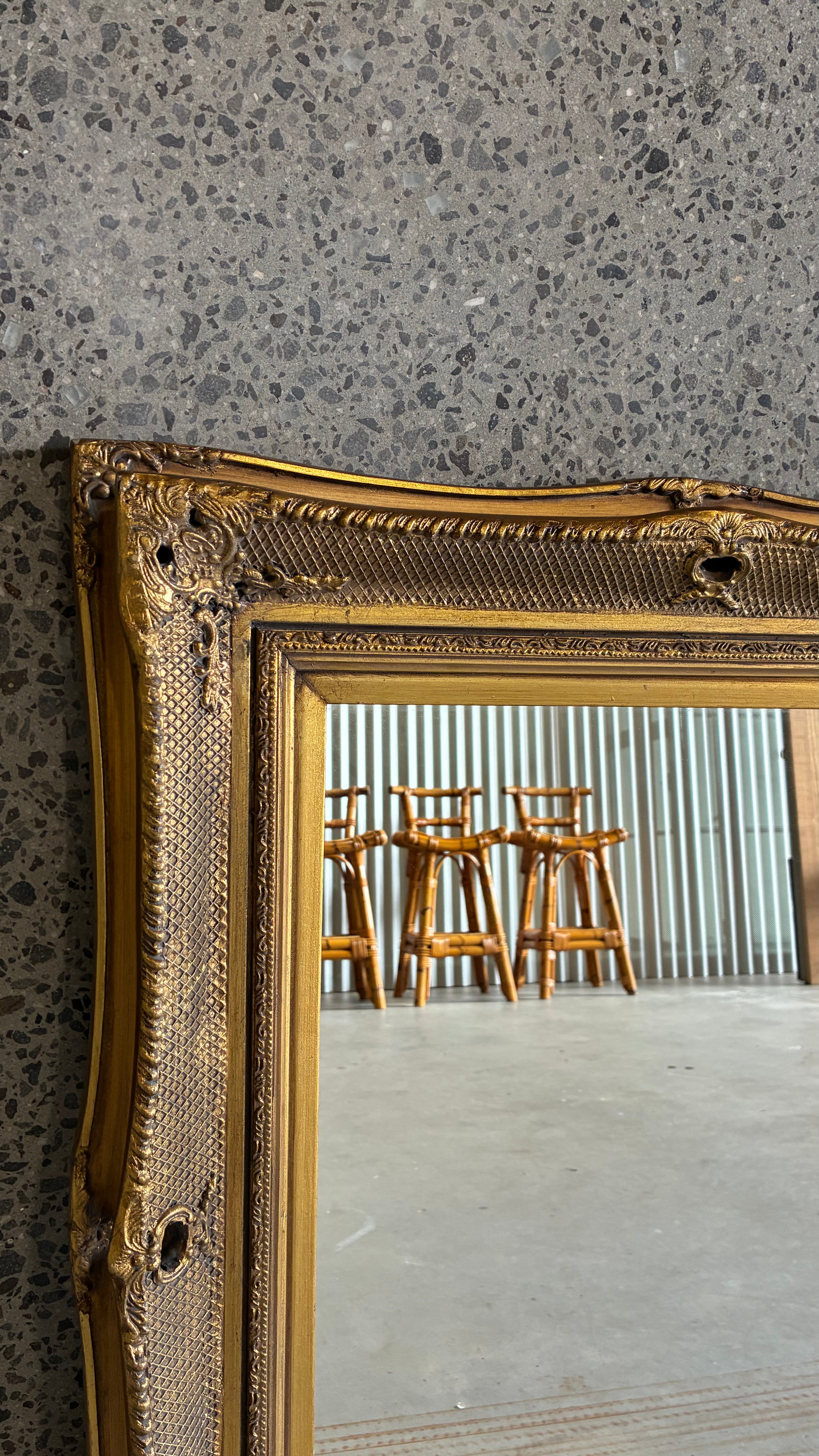ORNATE GOLD MIRROR