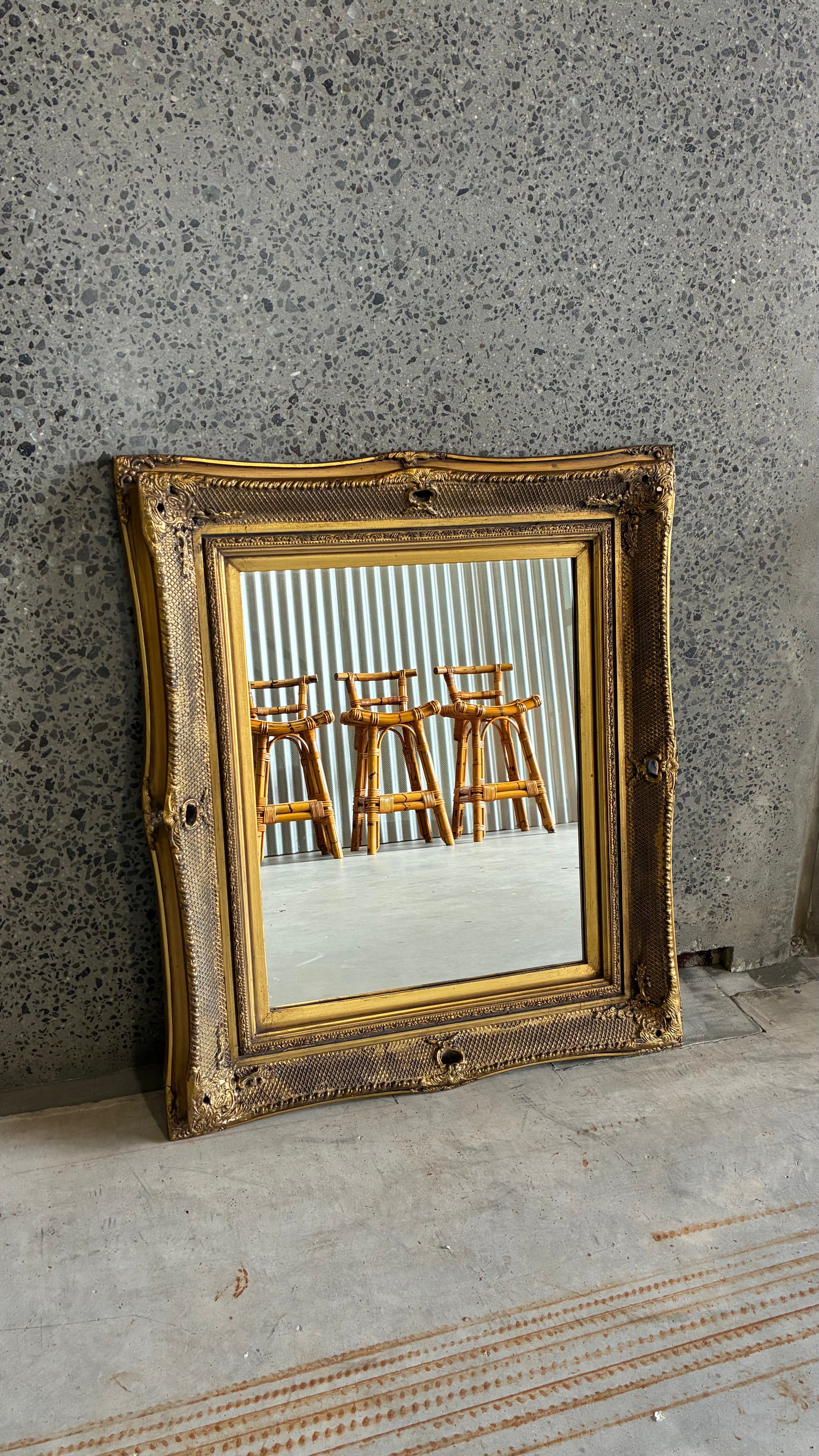 ORNATE GOLD MIRROR