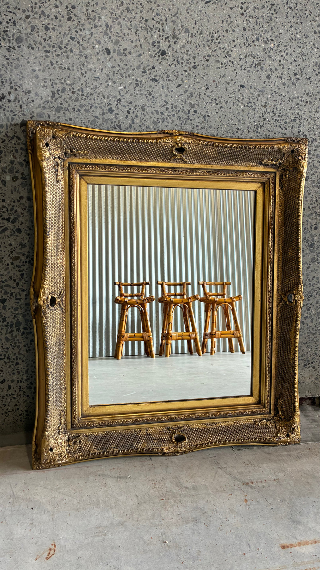 ORNATE GOLD MIRROR